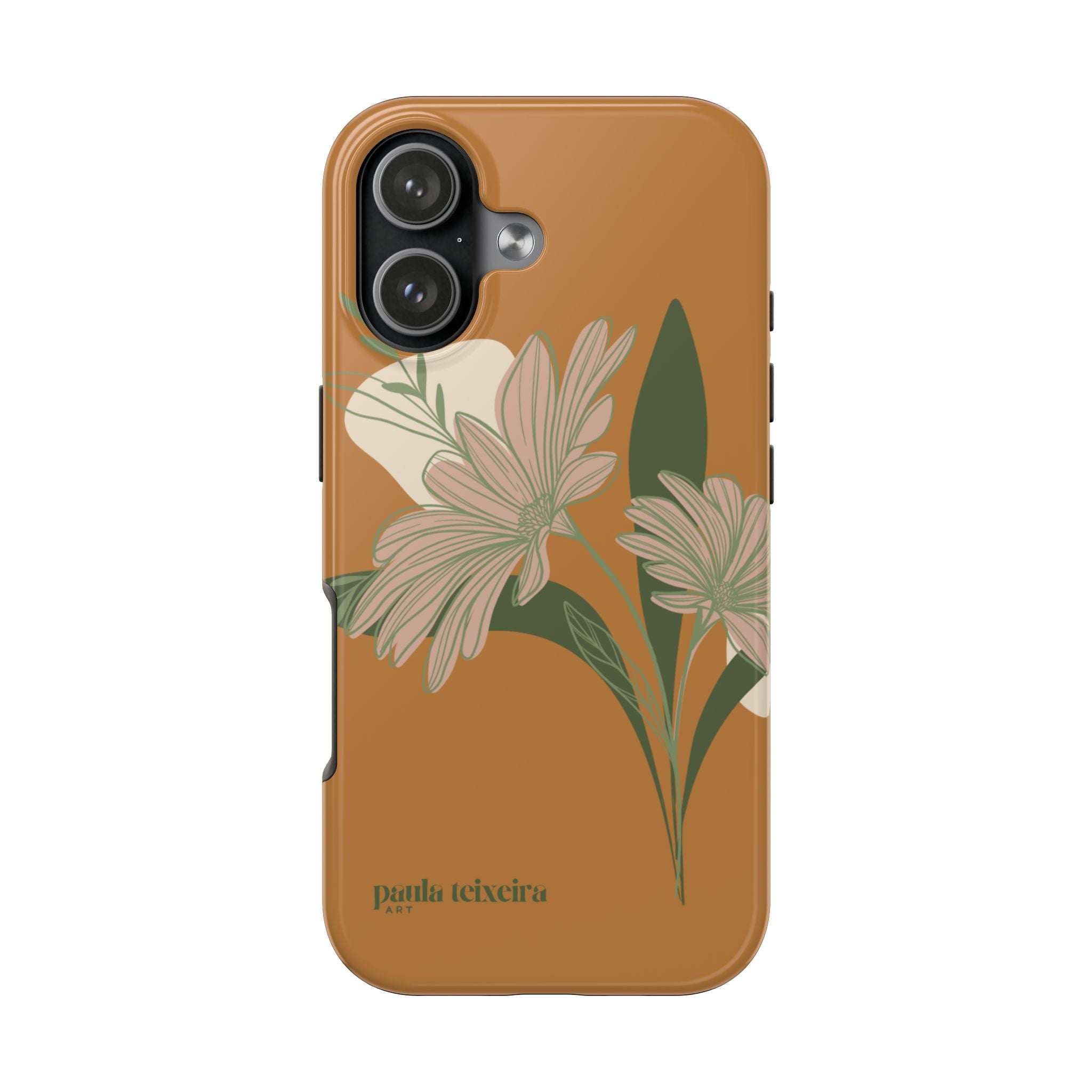 Floral Tough Phone Case - Durable Protection with Elegant Design