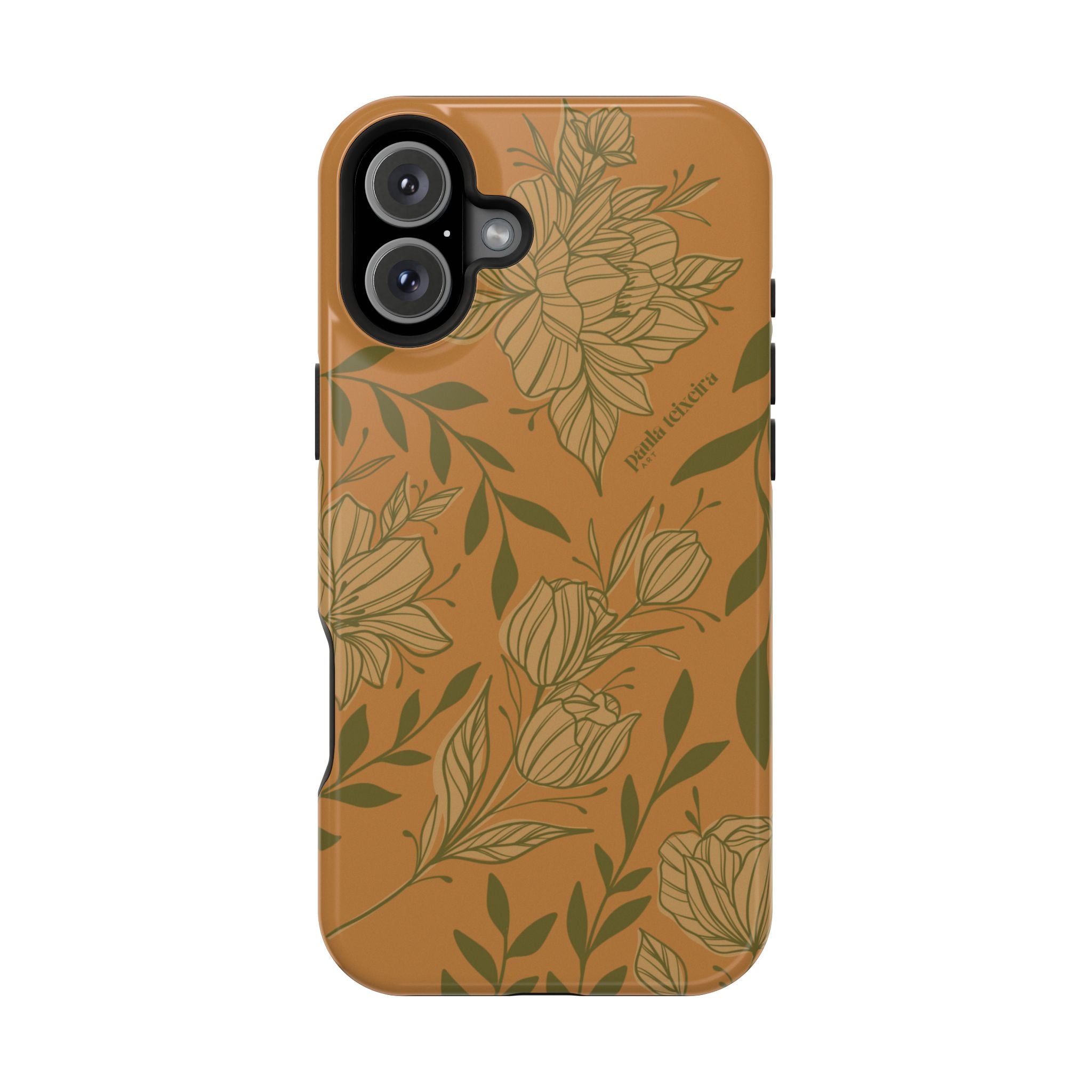 Floral Impact-Resistant Magnetic Phone Case
