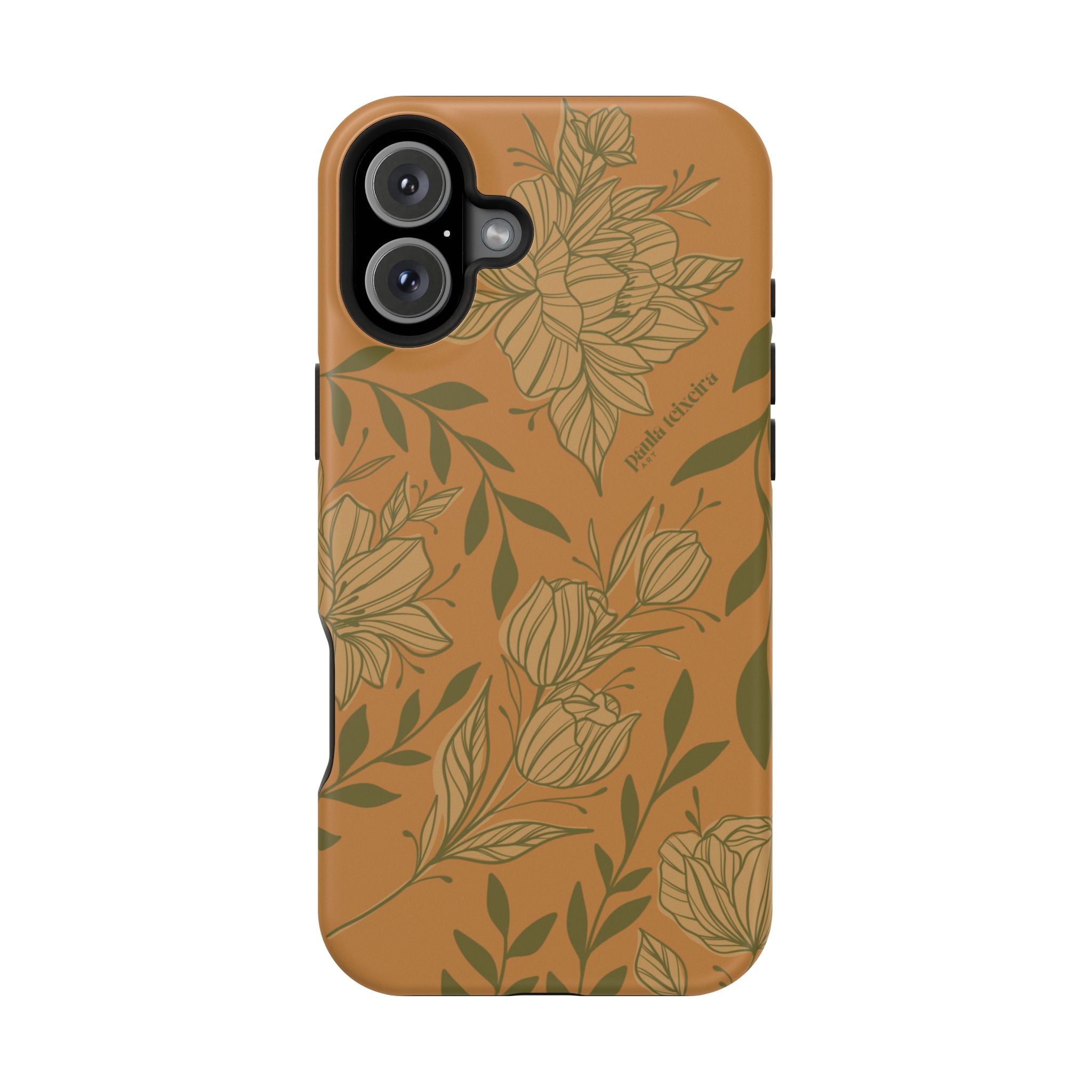 Floral Impact-Resistant Magnetic Phone Case
