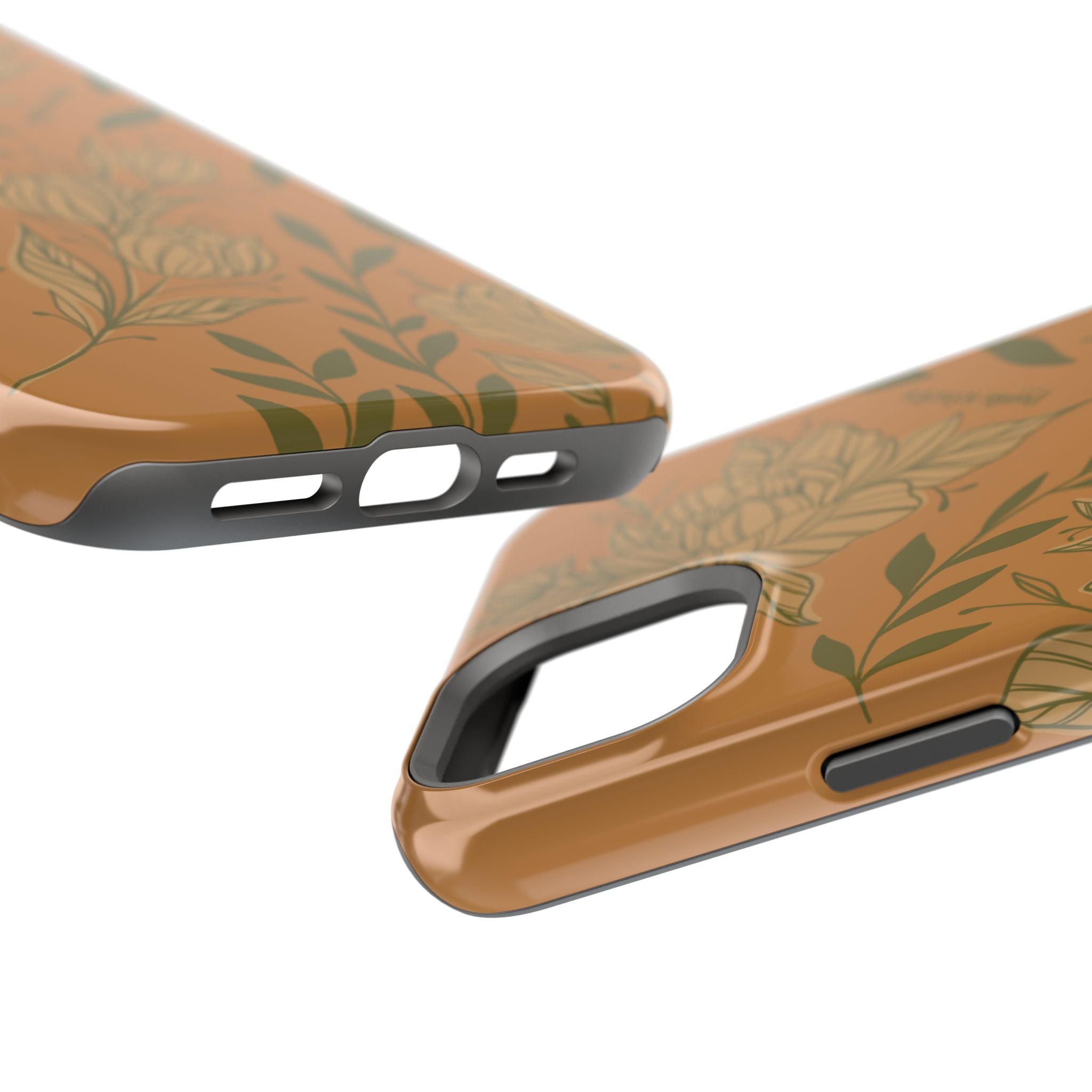 Floral Impact-Resistant Magnetic Phone Case