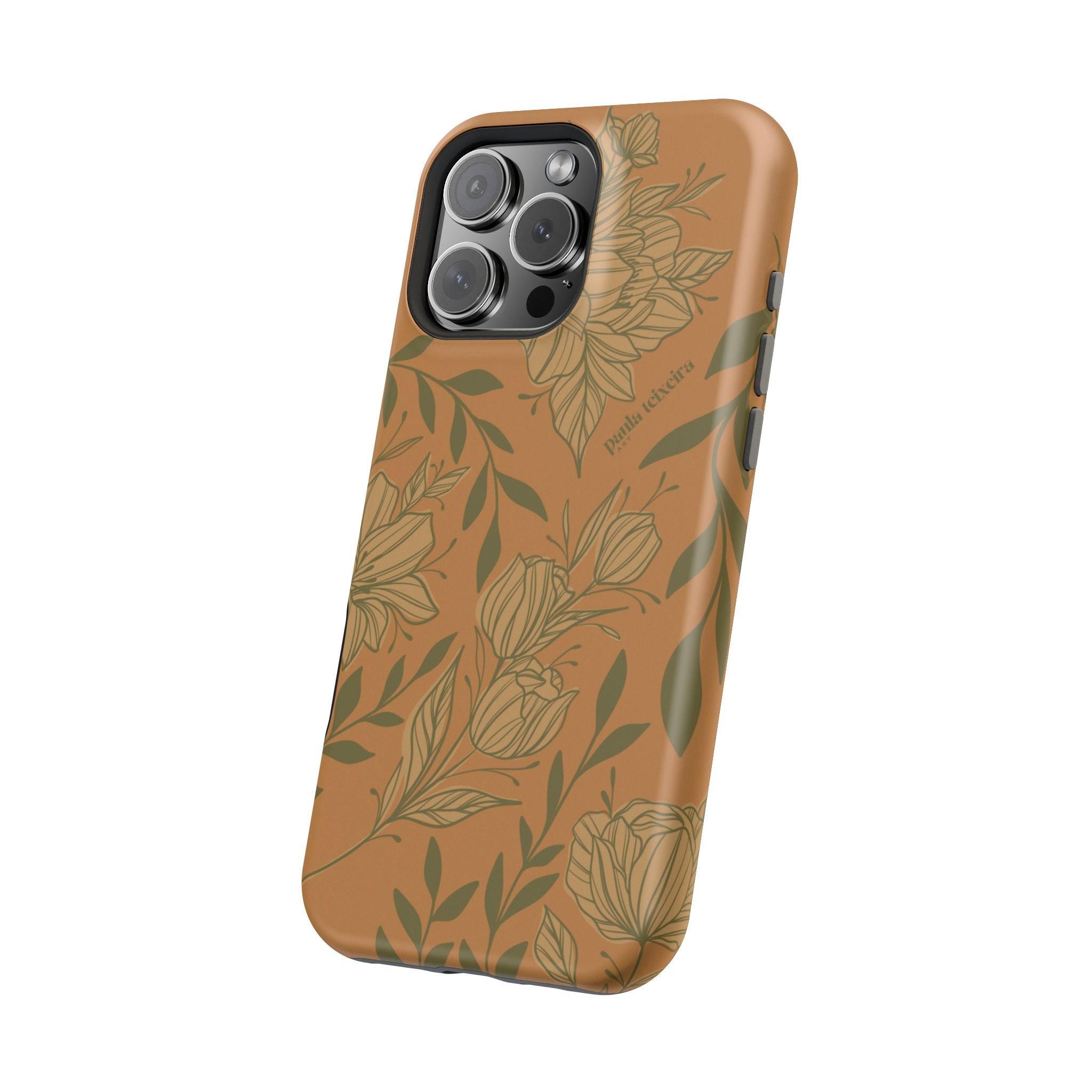Floral Impact-Resistant Magnetic Phone Case