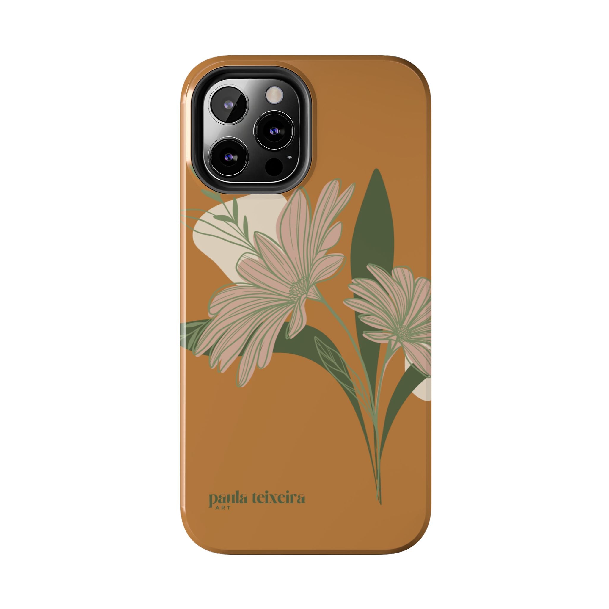 Floral Tough Phone Case - Durable Protection with Elegant Design