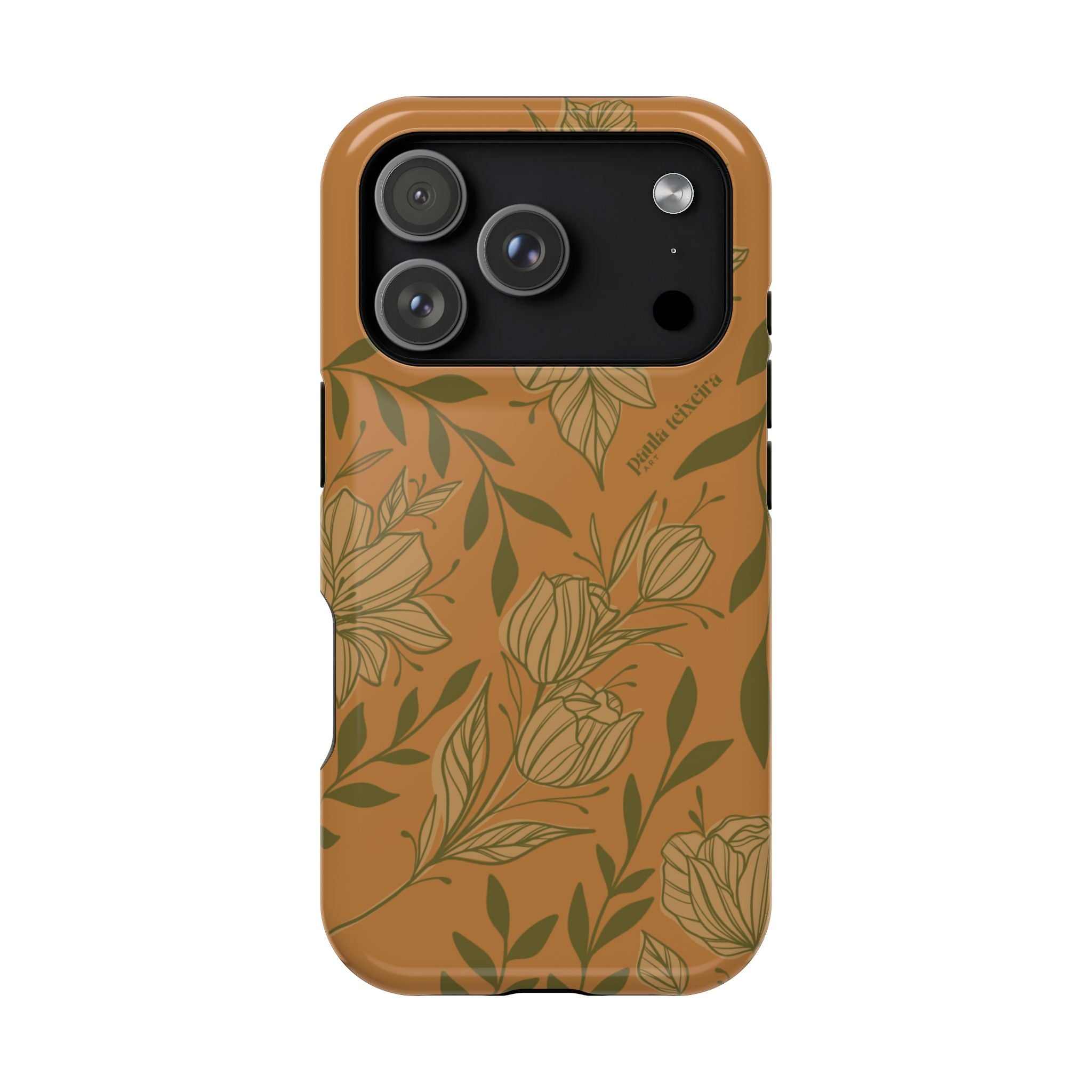 Floral Impact-Resistant Magnetic Phone Case