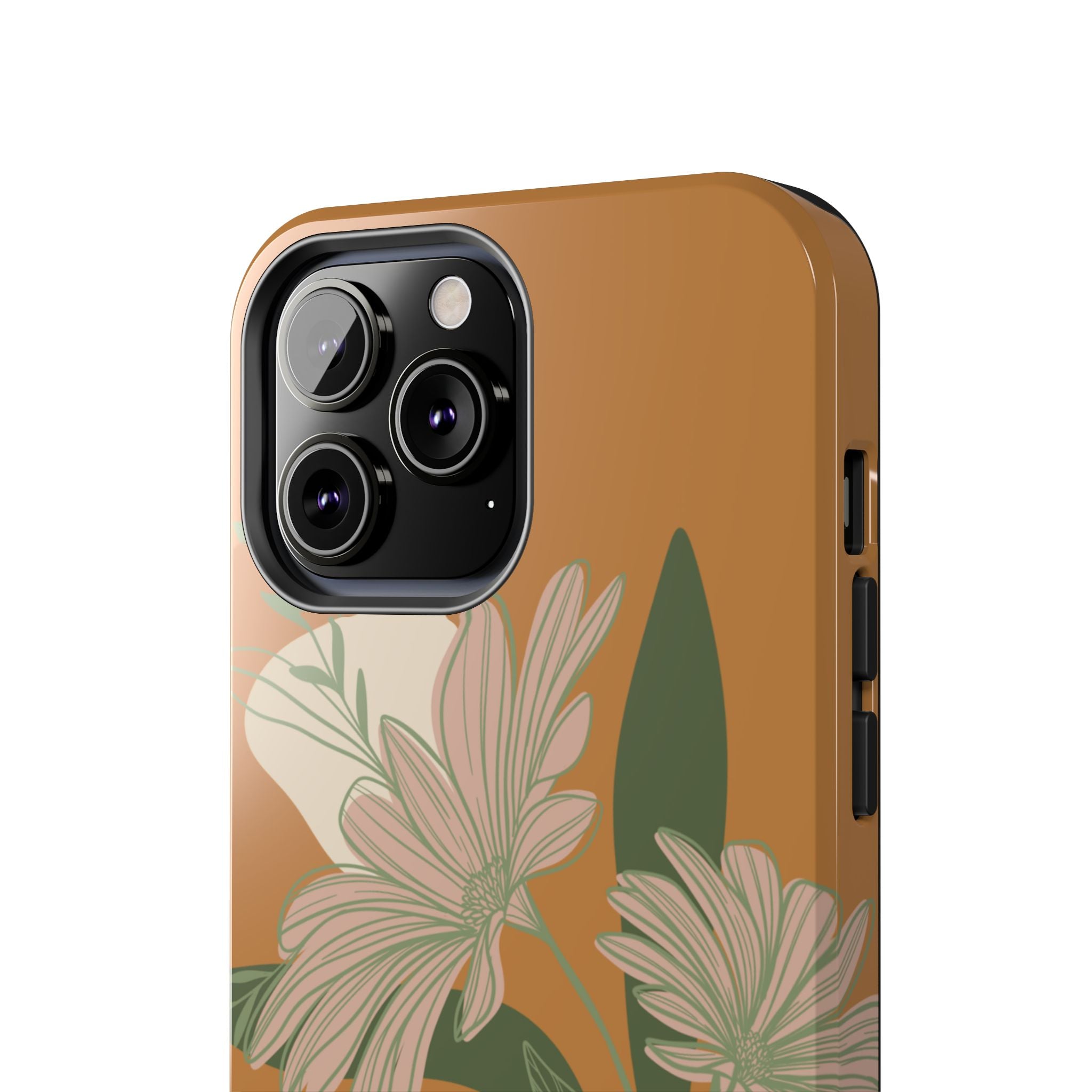 Floral Tough Phone Case - Durable Protection with Elegant Design