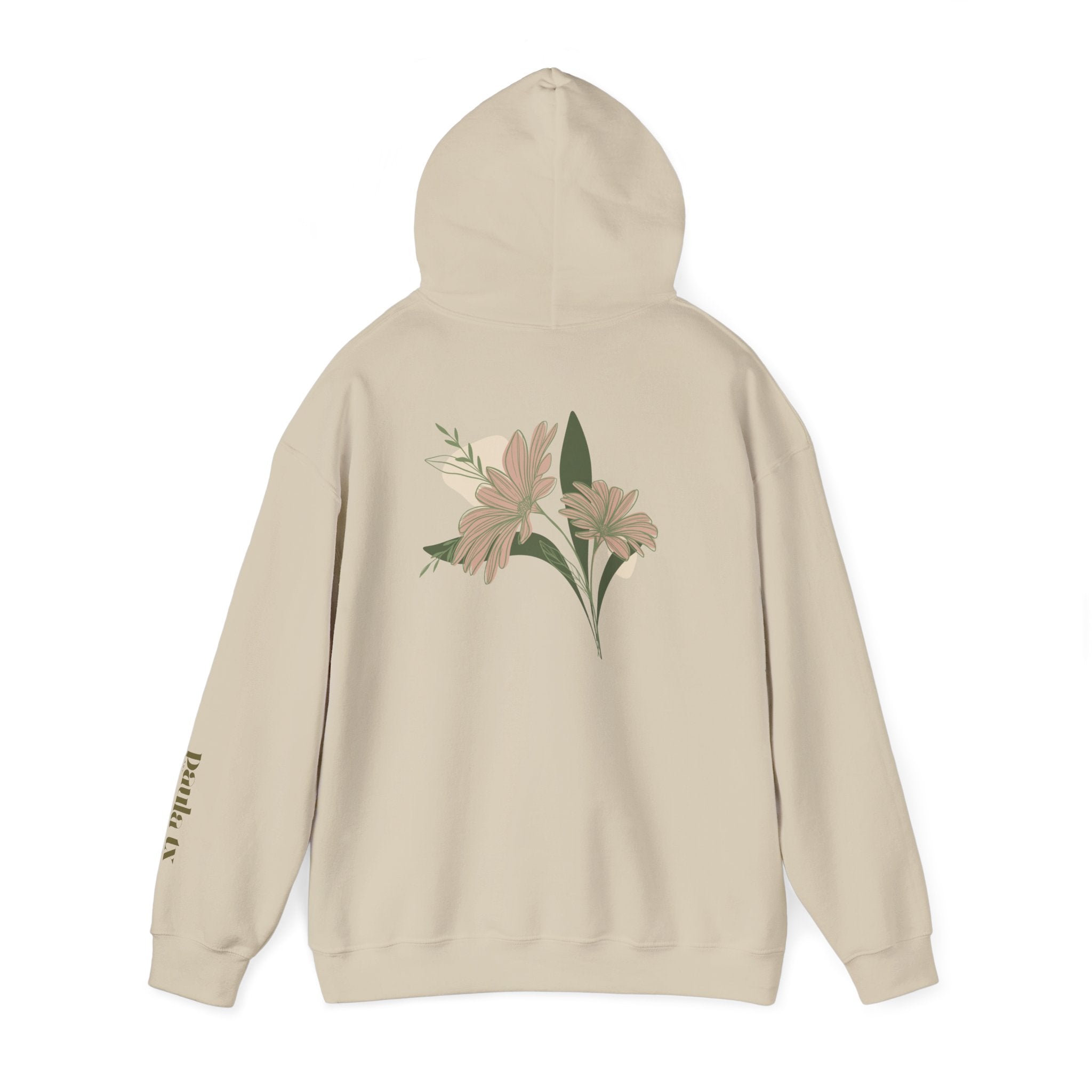 Floral Unisex Hooded Sweatshirt - Comfort & Style for Nature Lovers