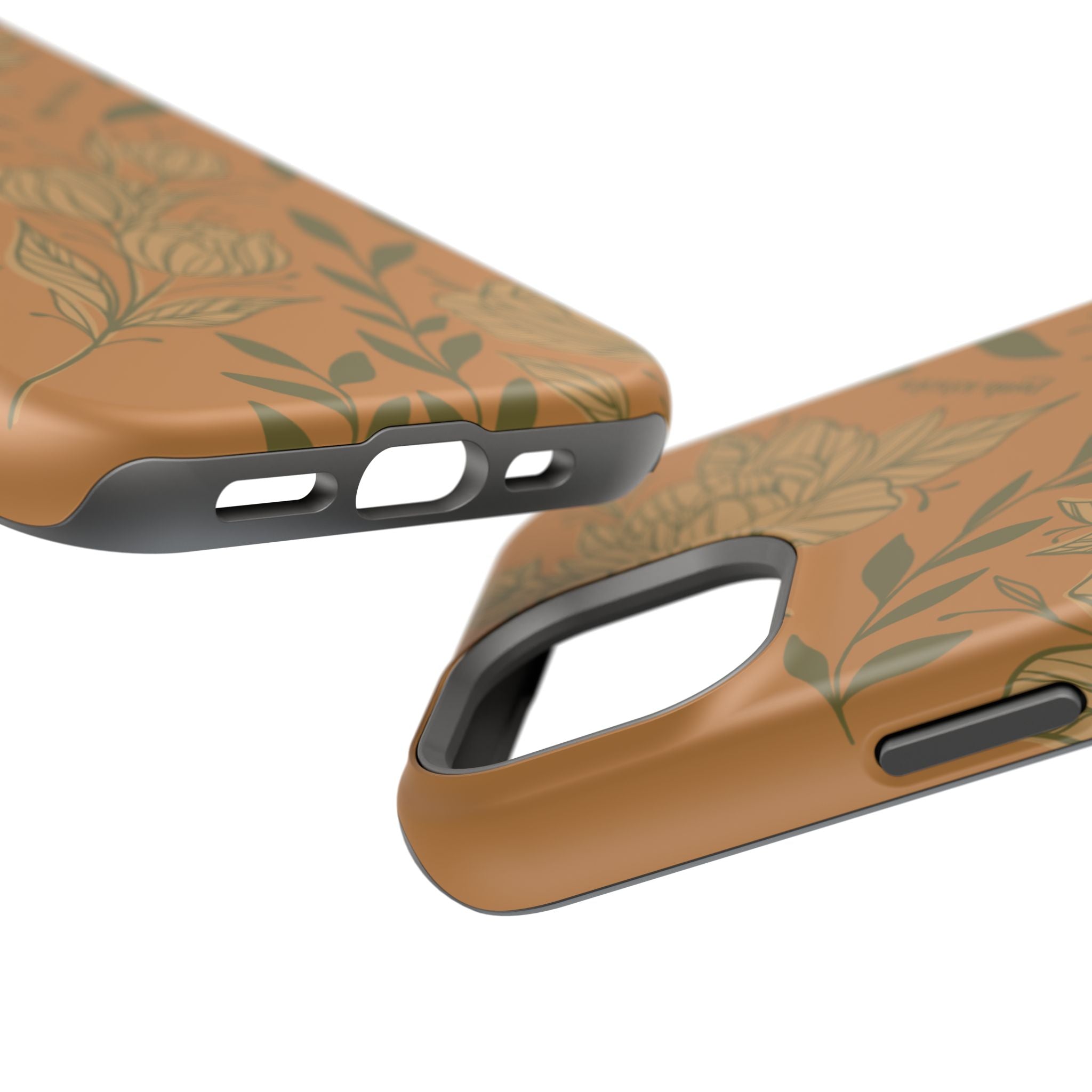 Floral Impact-Resistant Magnetic Phone Case
