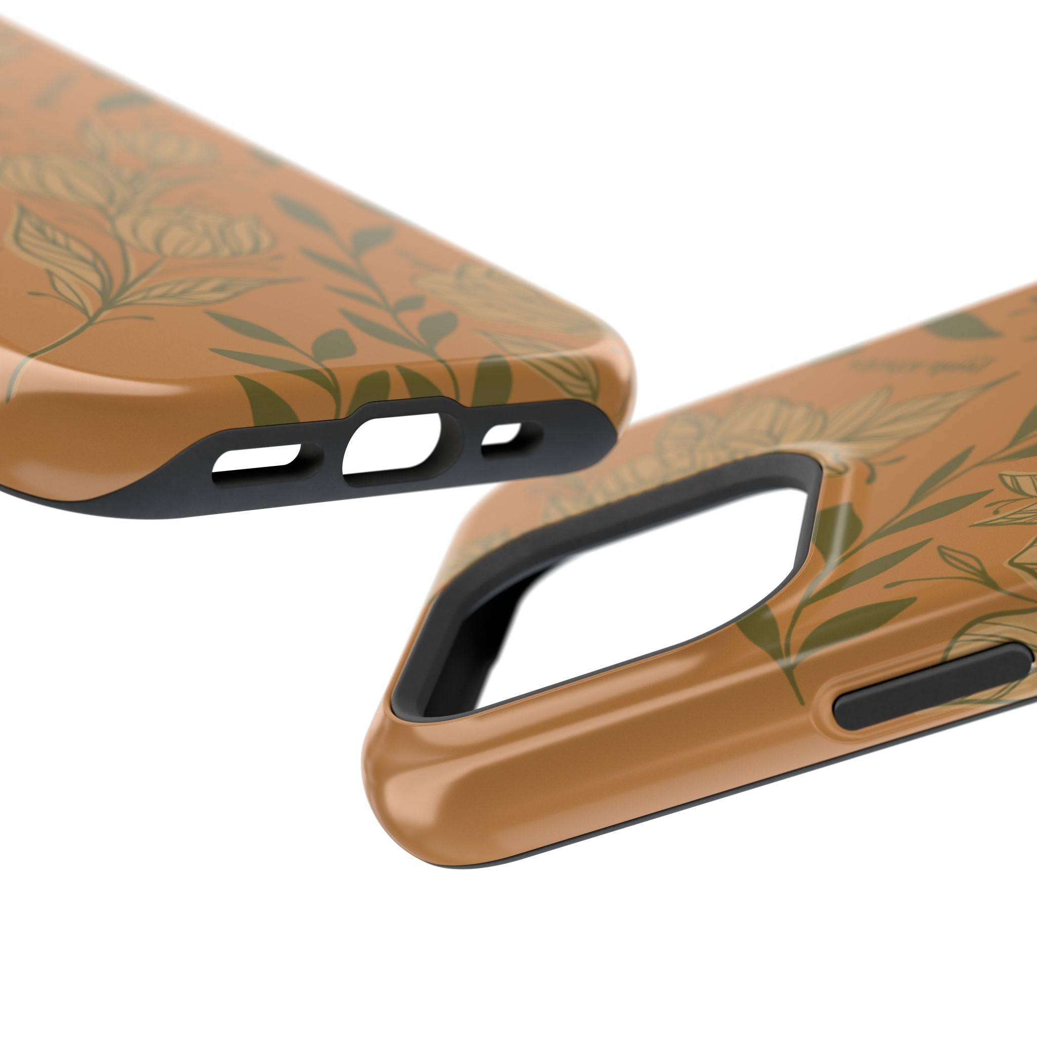 Floral Impact-Resistant Magnetic Phone Case