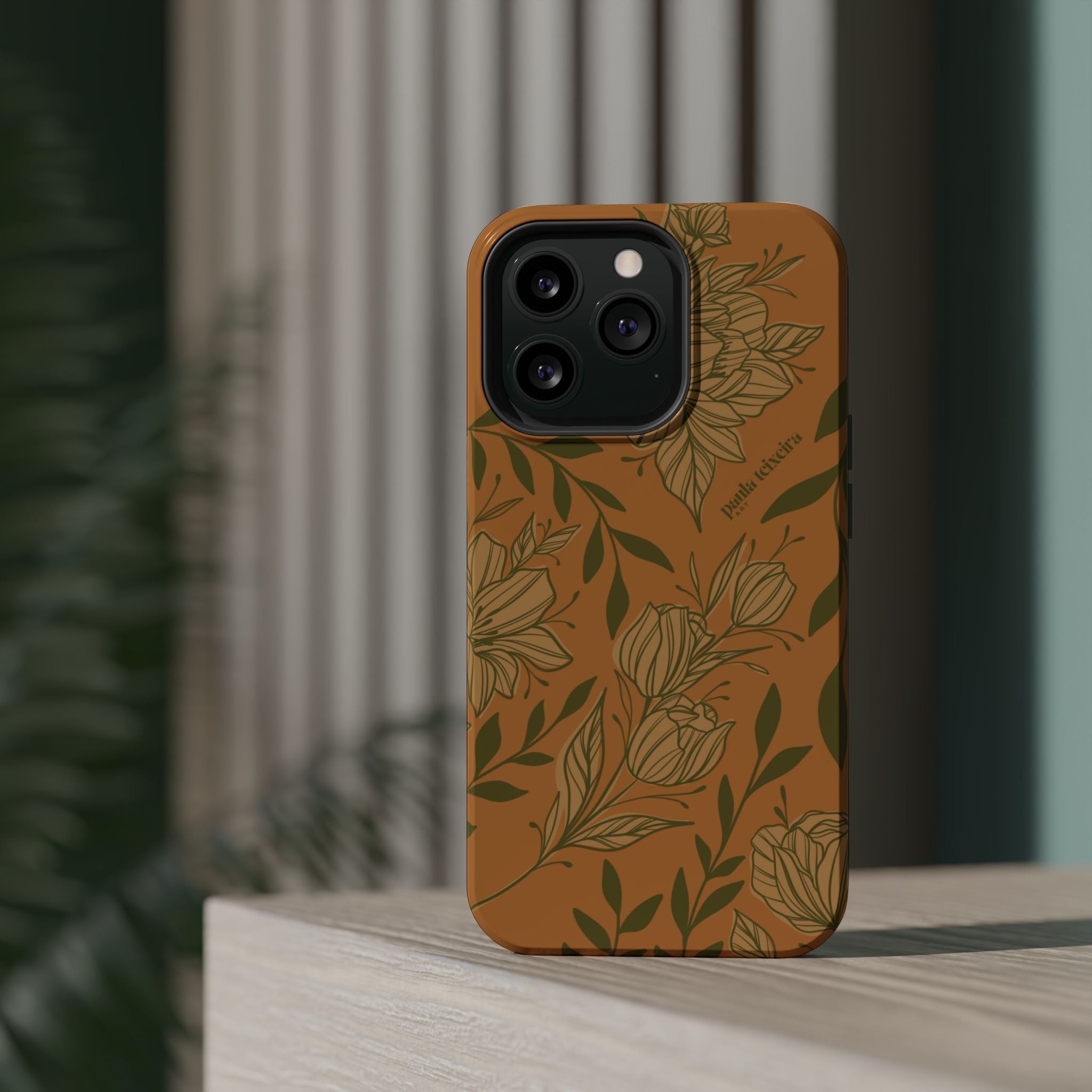 Floral Impact-Resistant Magnetic Phone Case