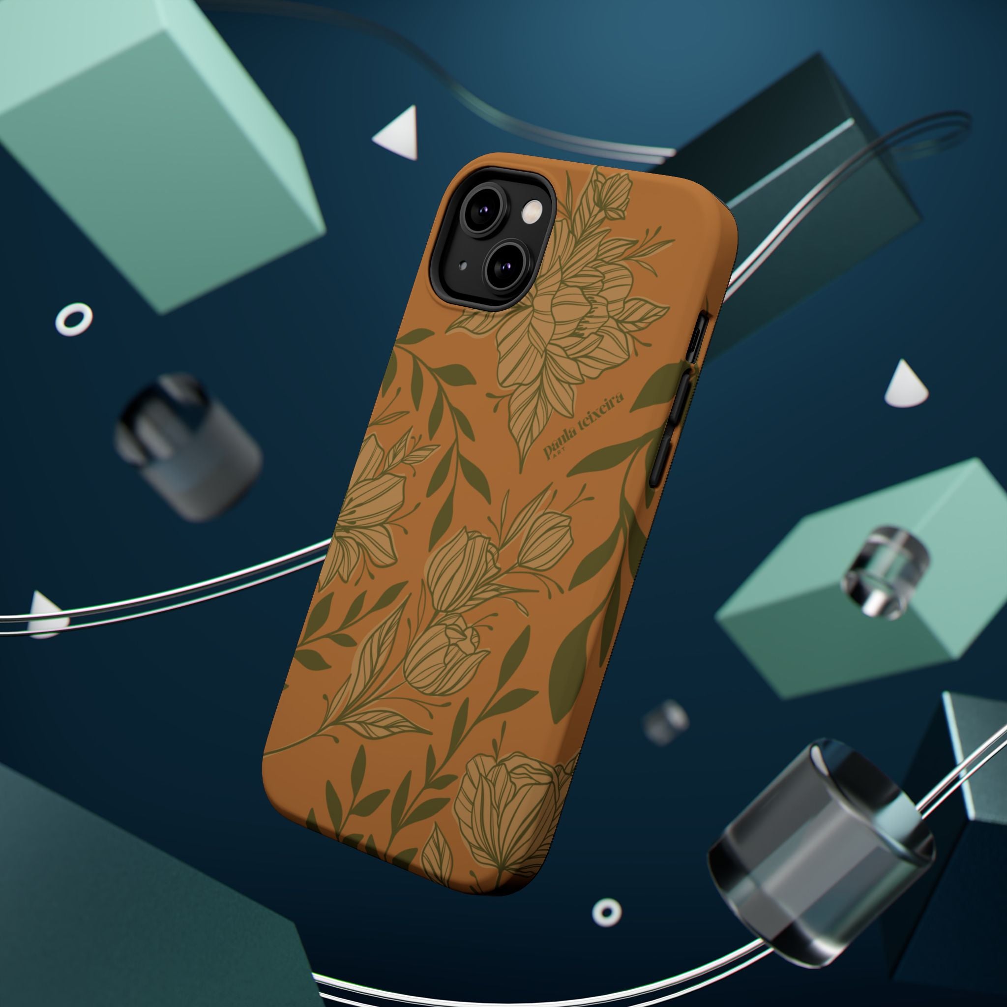 Floral Impact-Resistant Magnetic Phone Case
