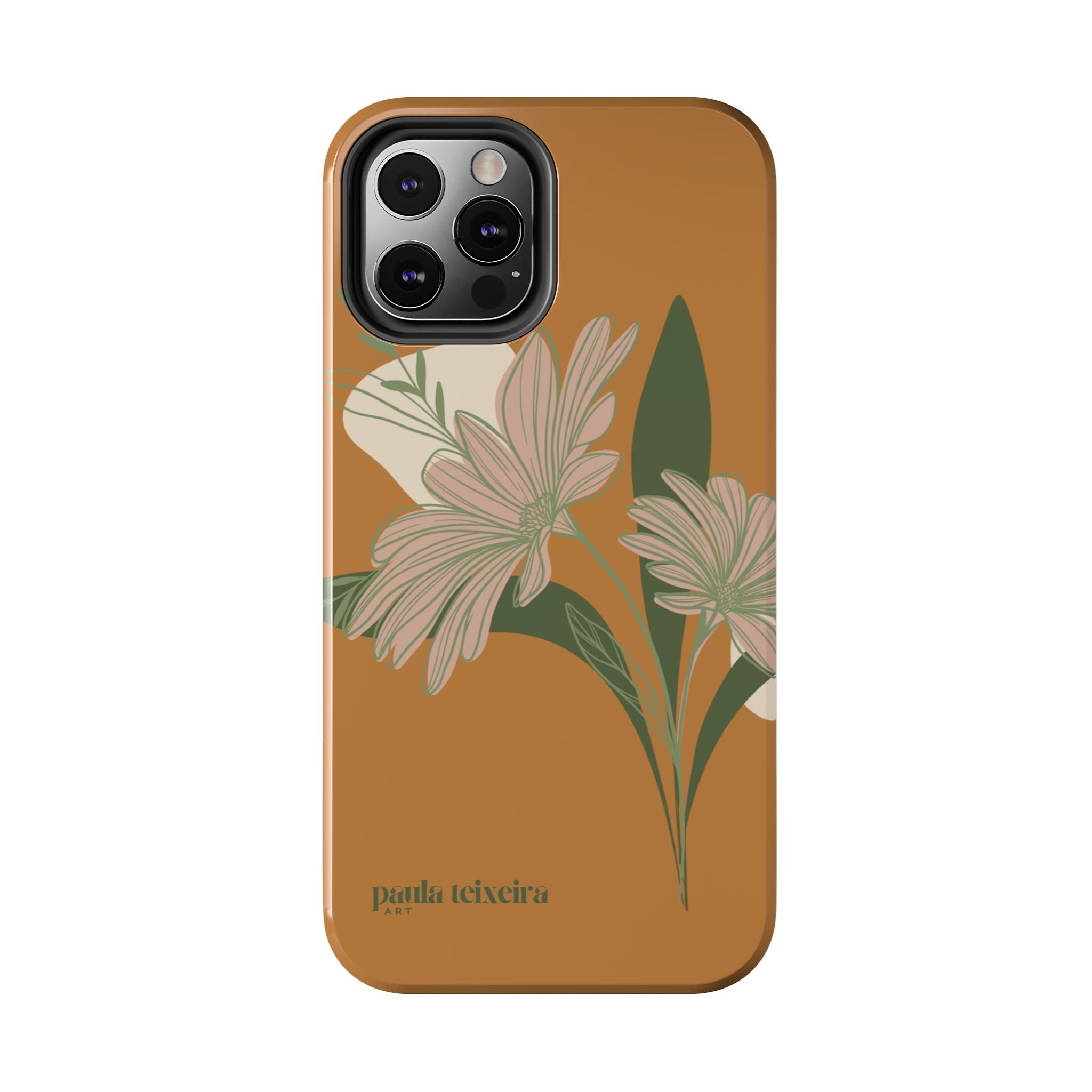 Floral Tough Phone Case - Durable Protection with Elegant Design