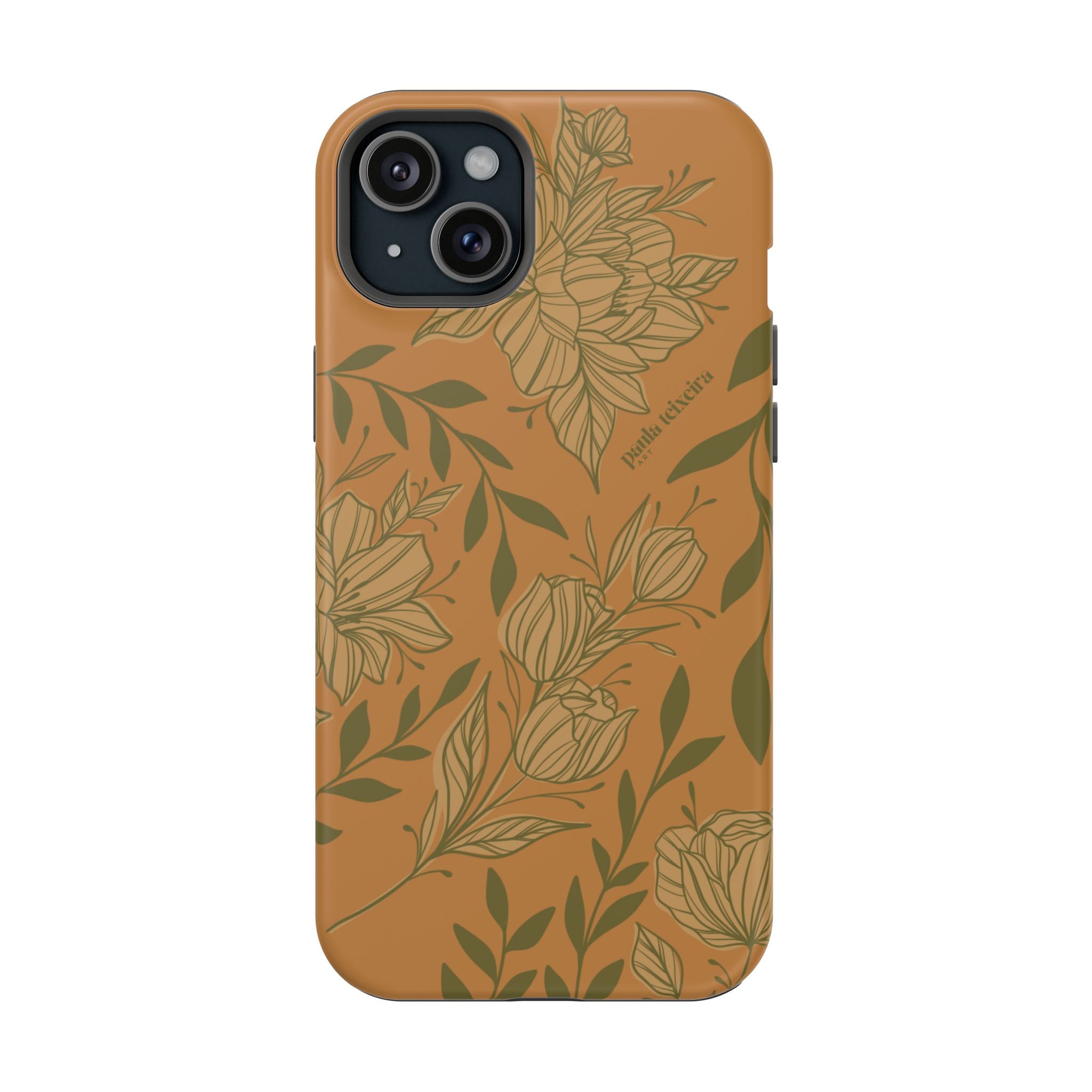 Floral Impact-Resistant Magnetic Phone Case