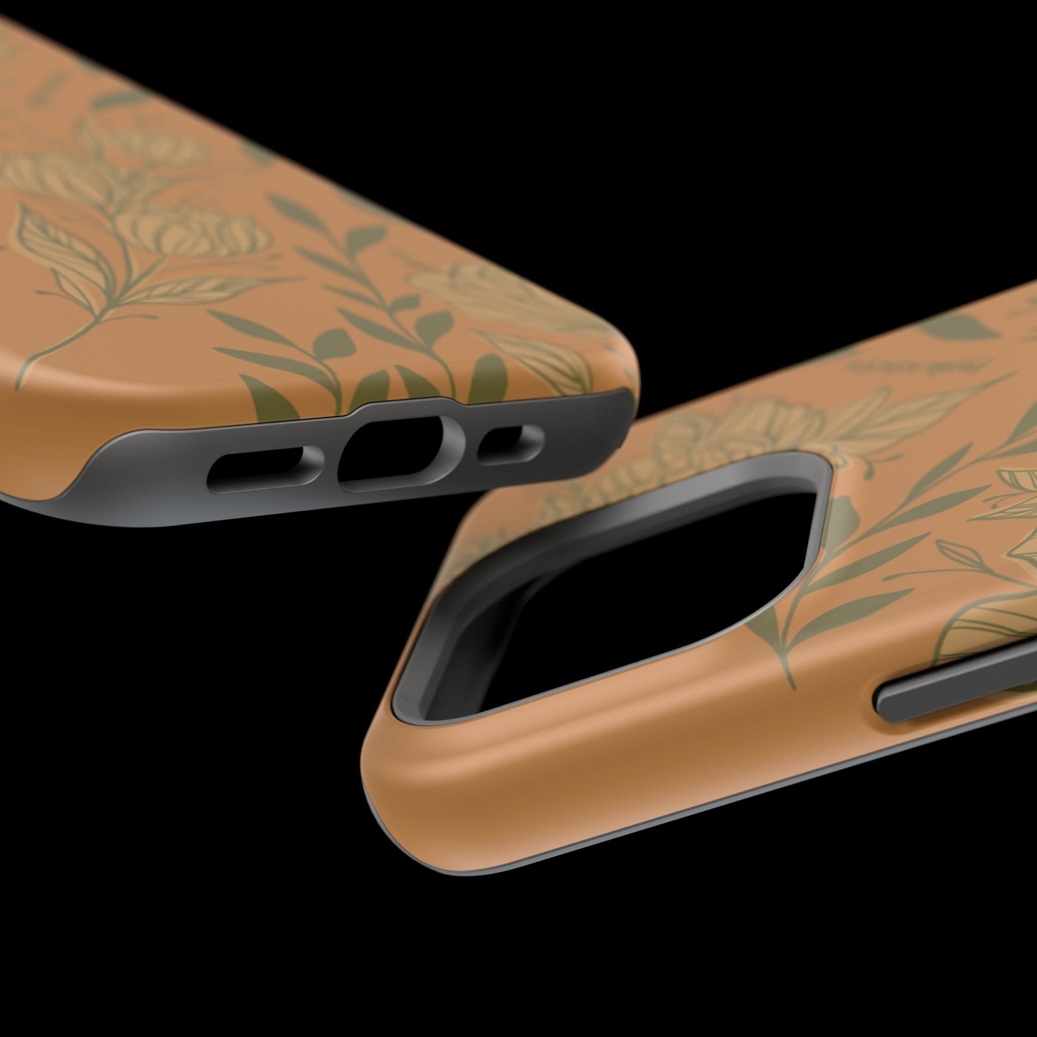 Floral Impact-Resistant Magnetic Phone Case