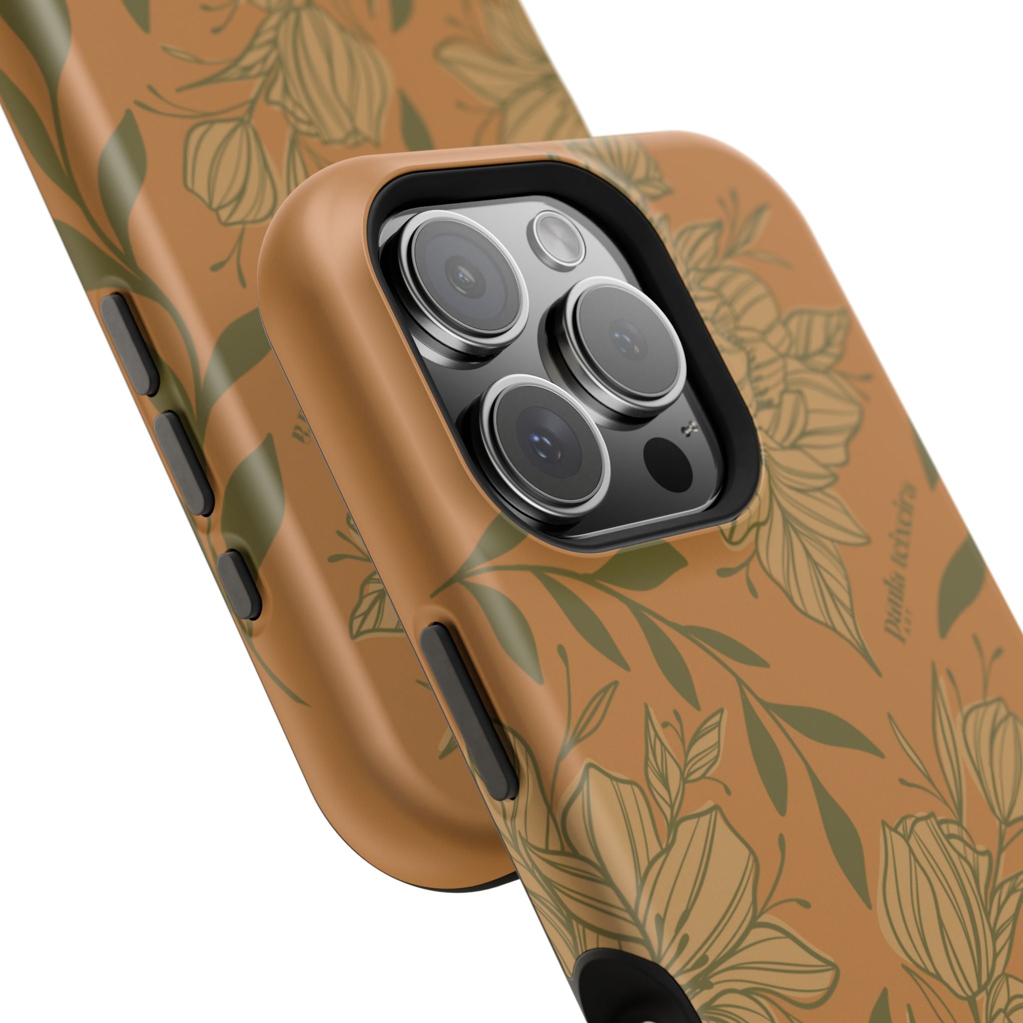 Floral Impact-Resistant Magnetic Phone Case