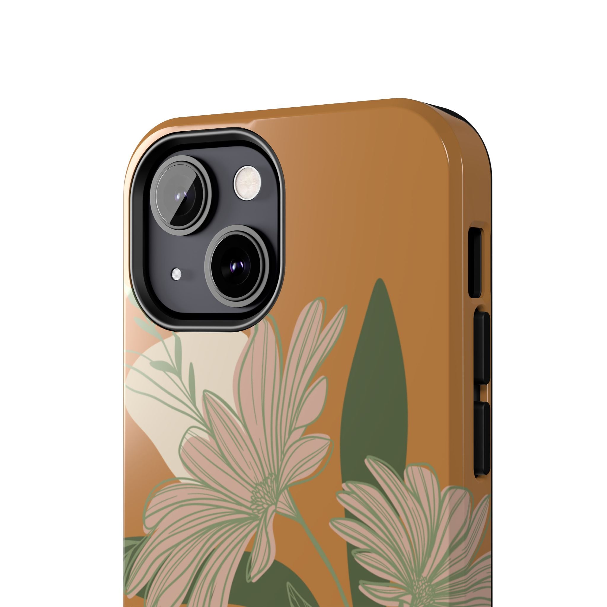 Floral Tough Phone Case - Durable Protection with Elegant Design