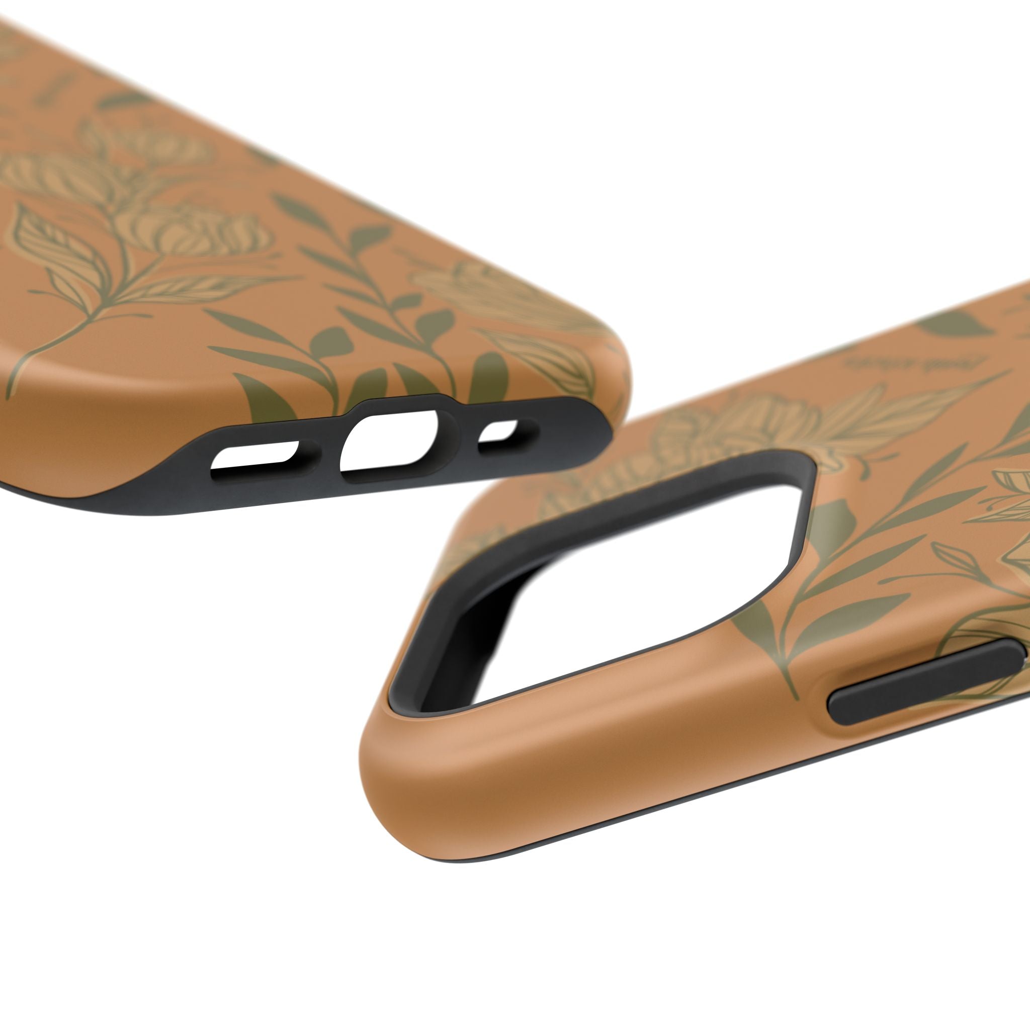 Floral Impact-Resistant Magnetic Phone Case