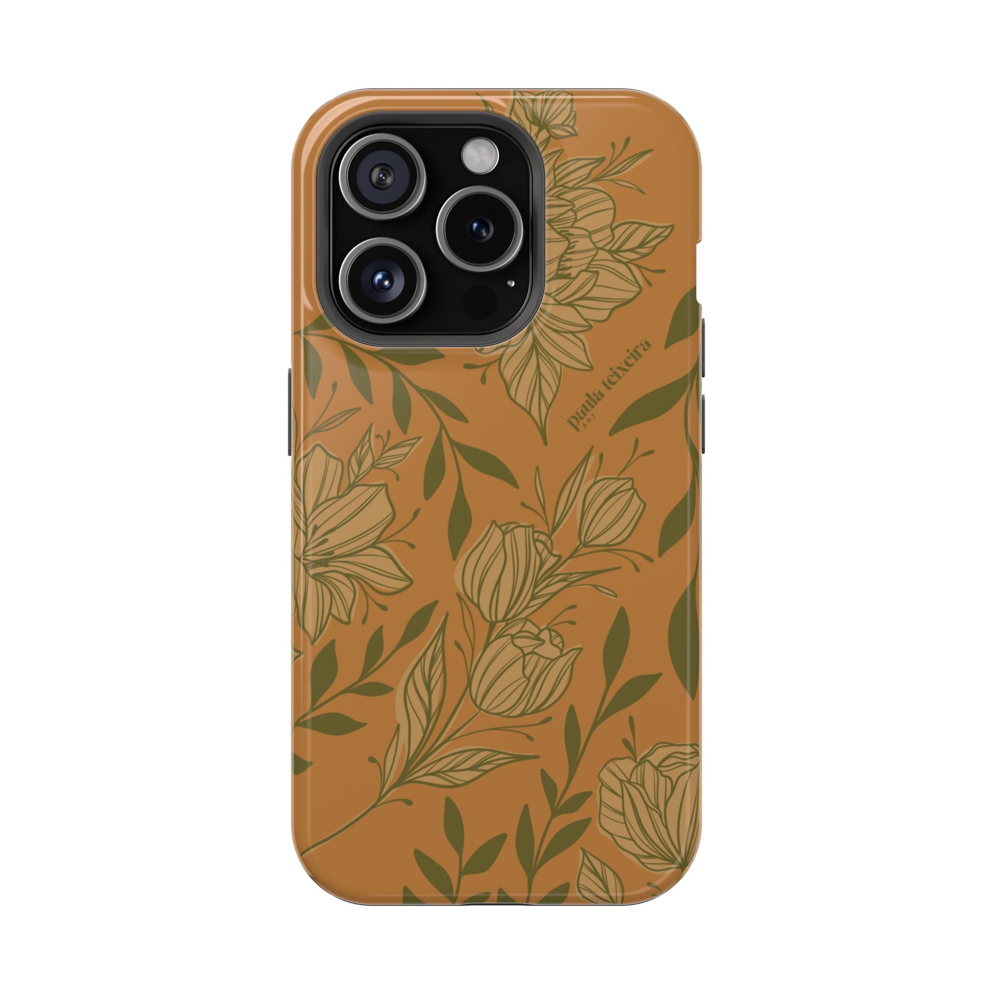 Floral Impact-Resistant Magnetic Phone Case