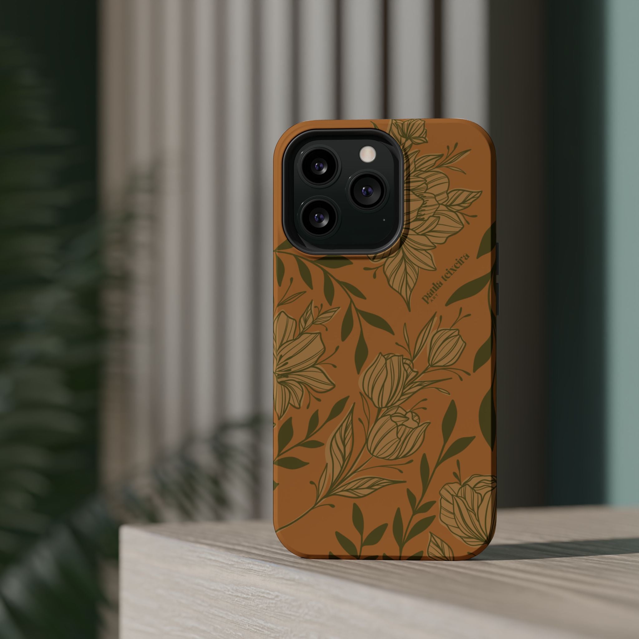 Floral Impact-Resistant Magnetic Phone Case