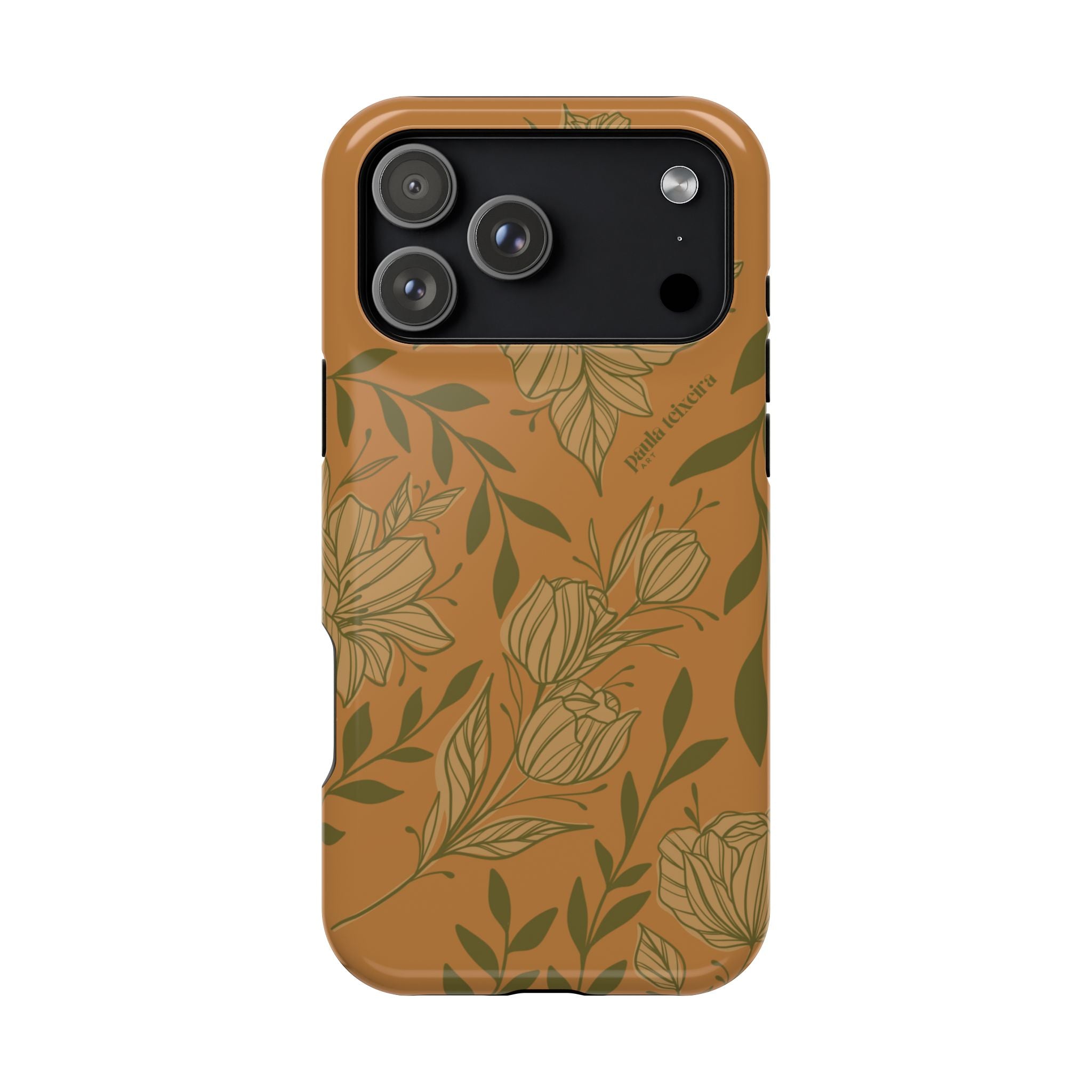 Floral Impact-Resistant Magnetic Phone Case