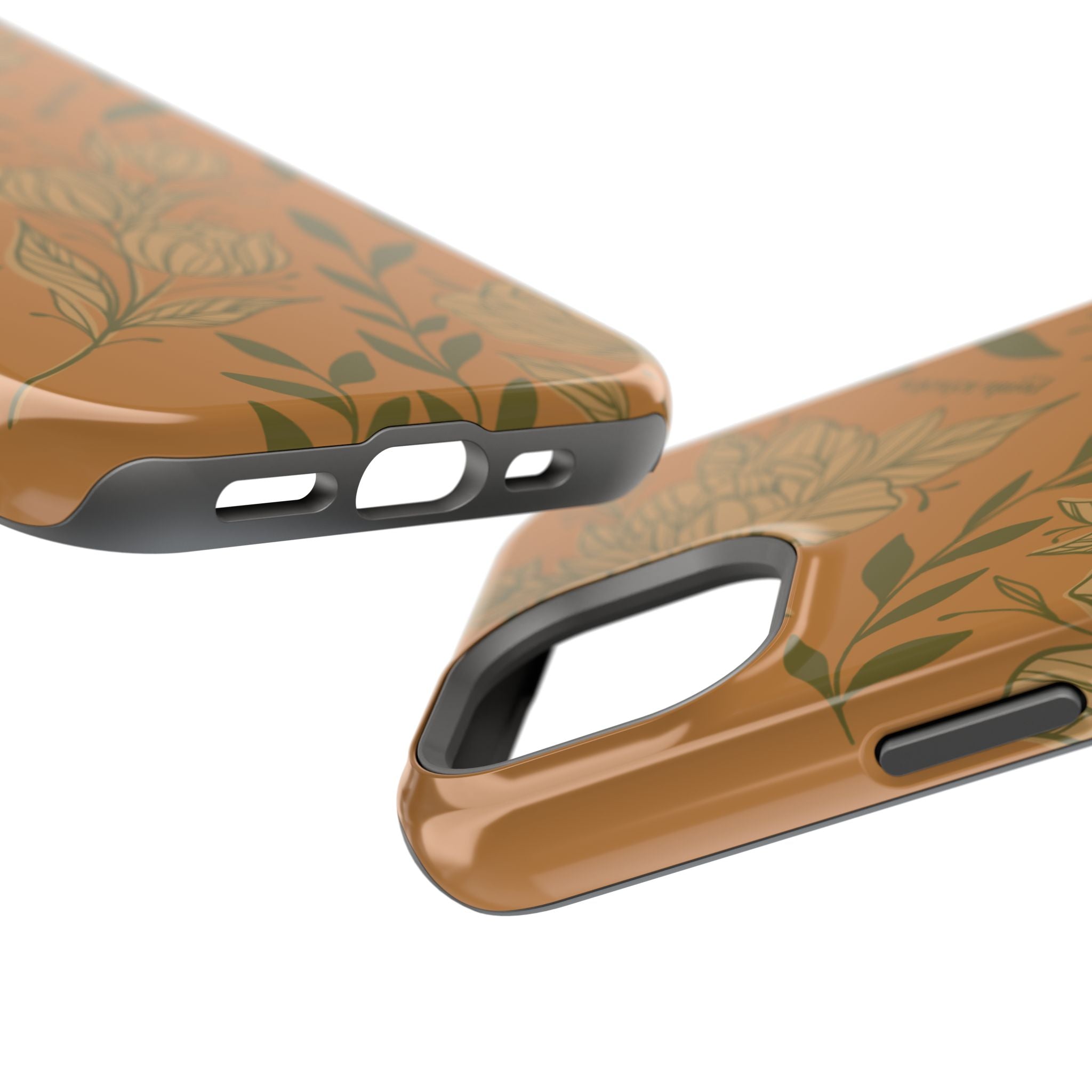 Floral Impact-Resistant Magnetic Phone Case