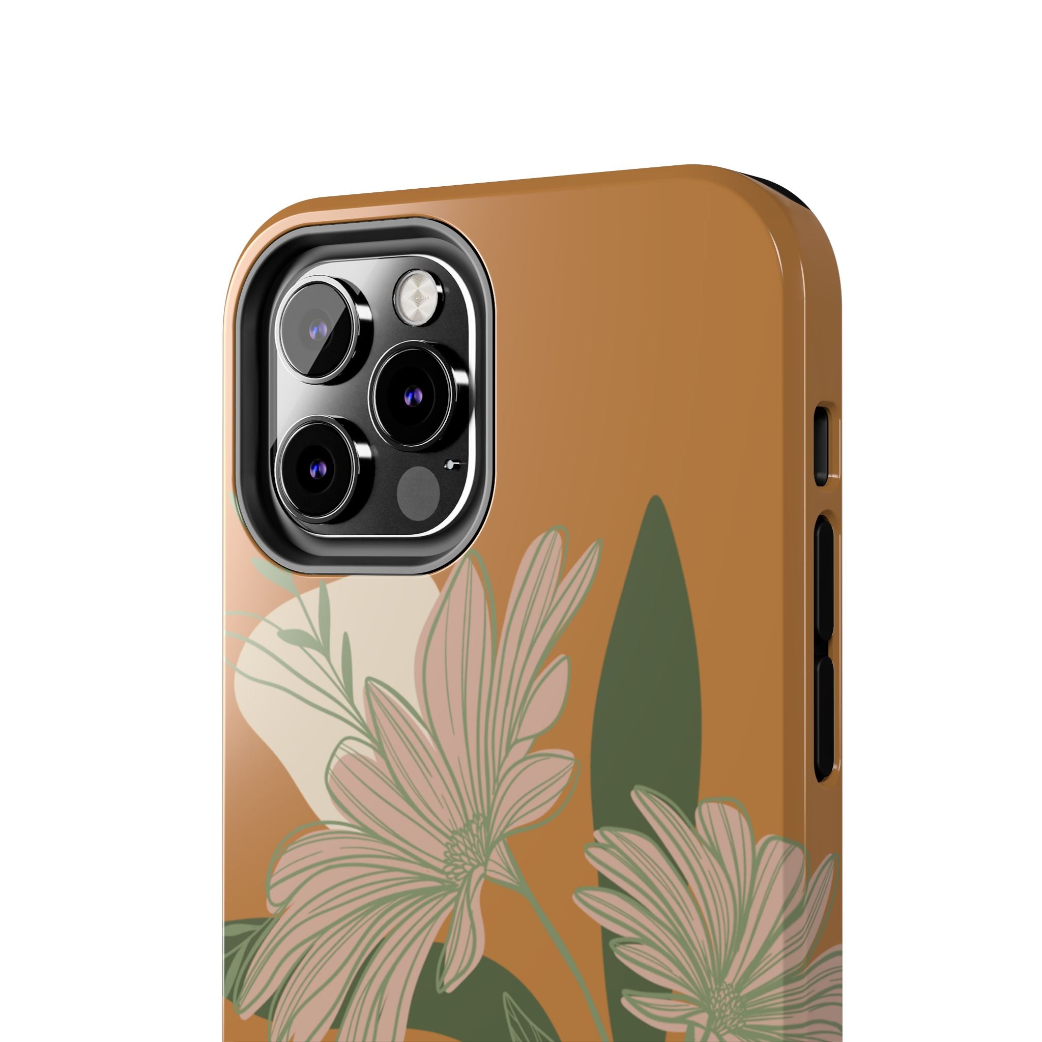 Floral Tough Phone Case - Durable Protection with Elegant Design