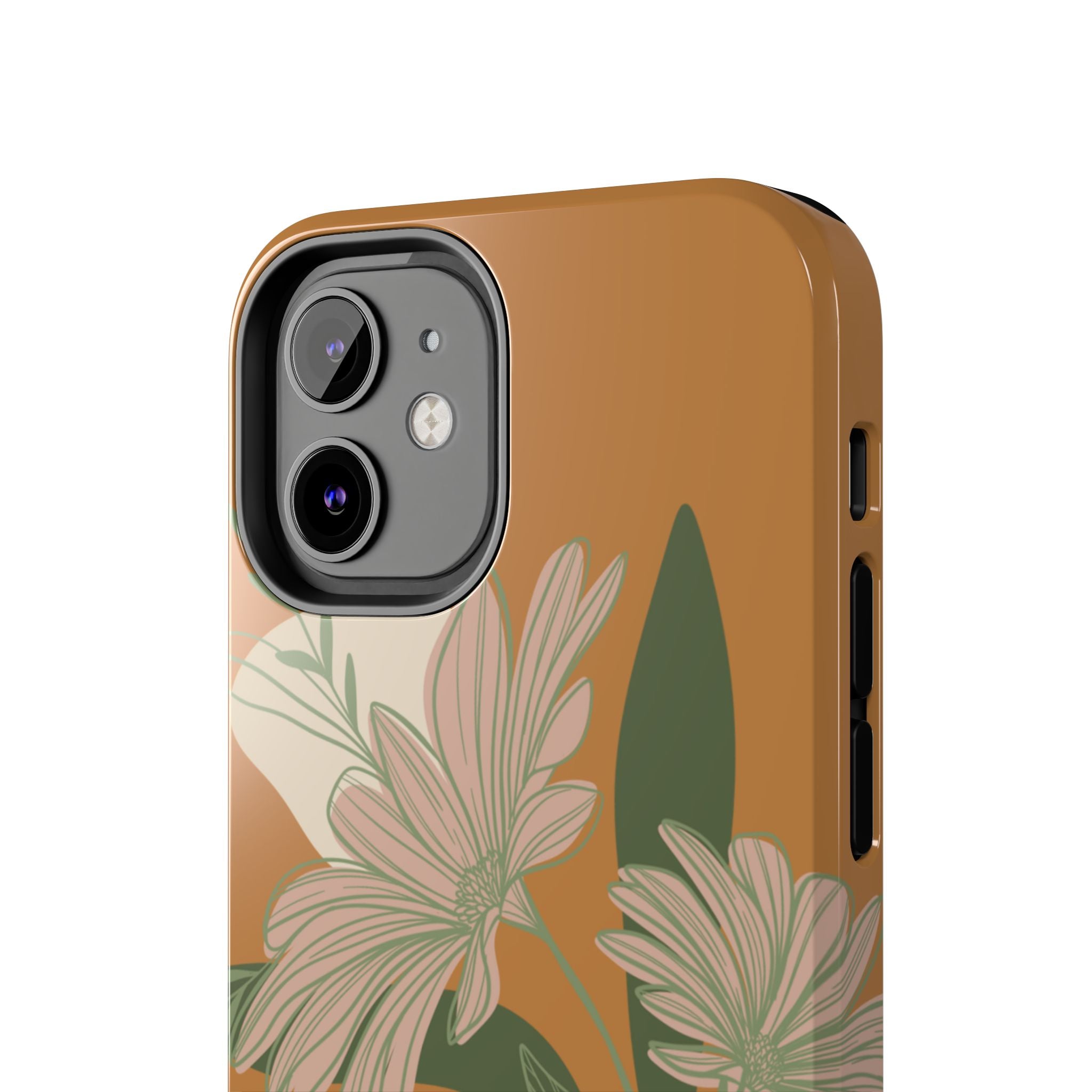 Floral Tough Phone Case - Durable Protection with Elegant Design