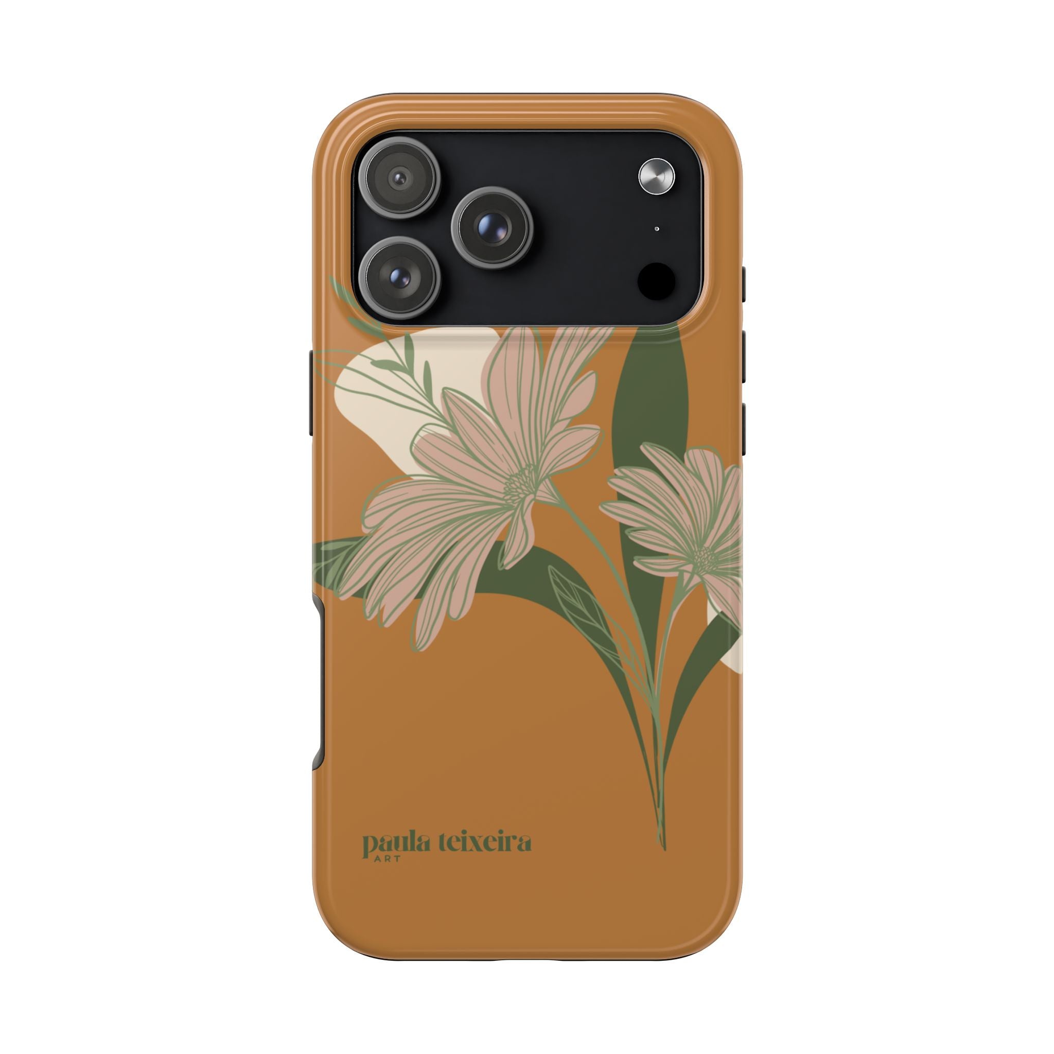 Floral Tough Phone Case - Durable Protection with Elegant Design