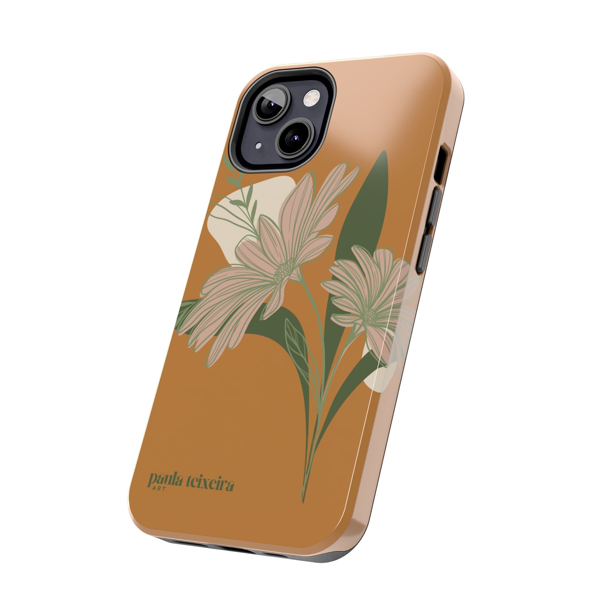 Floral Tough Phone Case - Durable Protection with Elegant Design