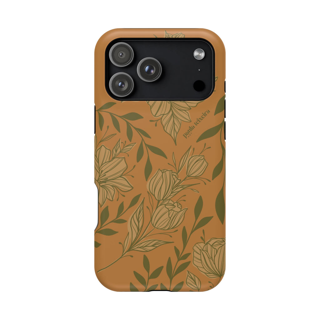 Floral Impact-Resistant Magnetic Phone Case