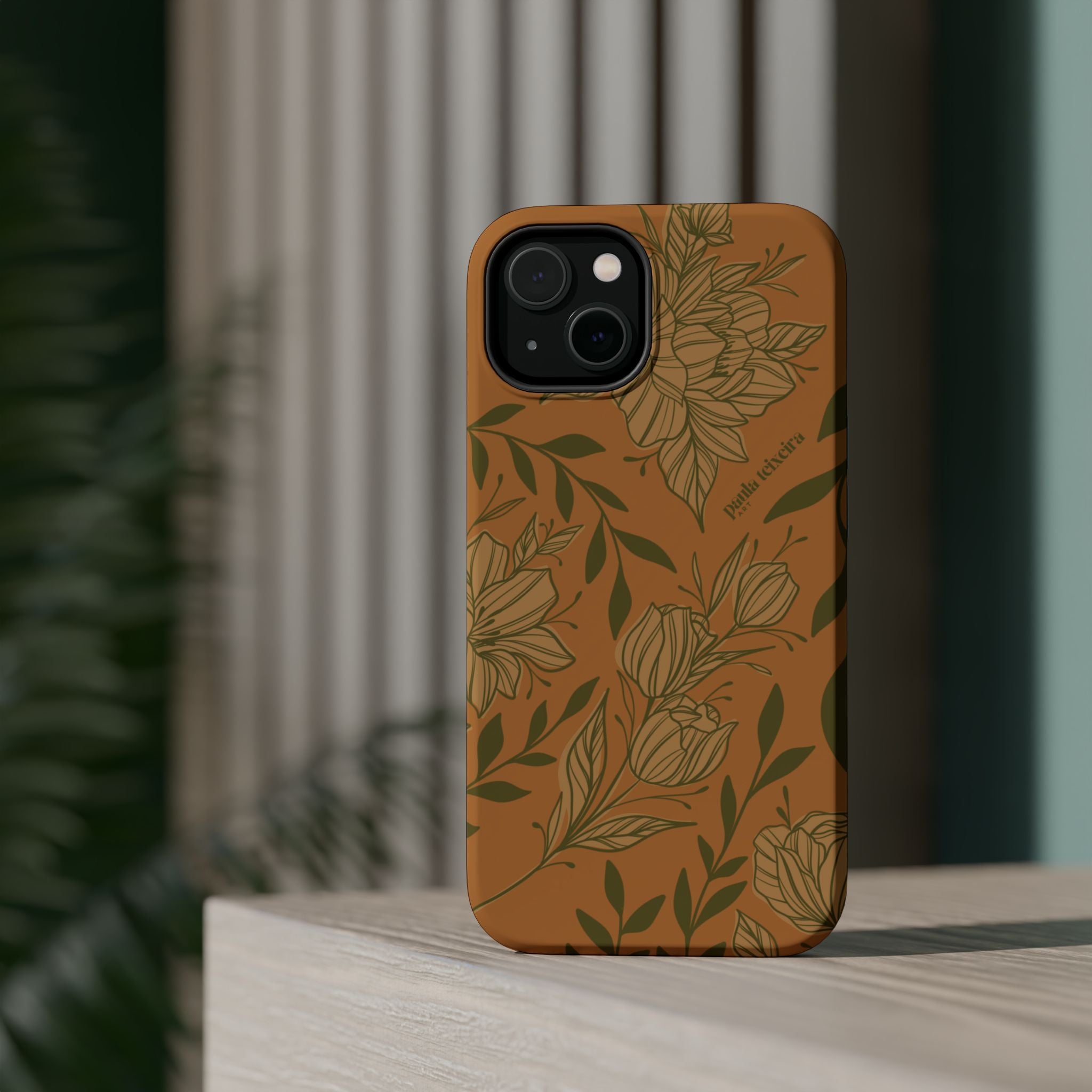 Floral Impact-Resistant Magnetic Phone Case