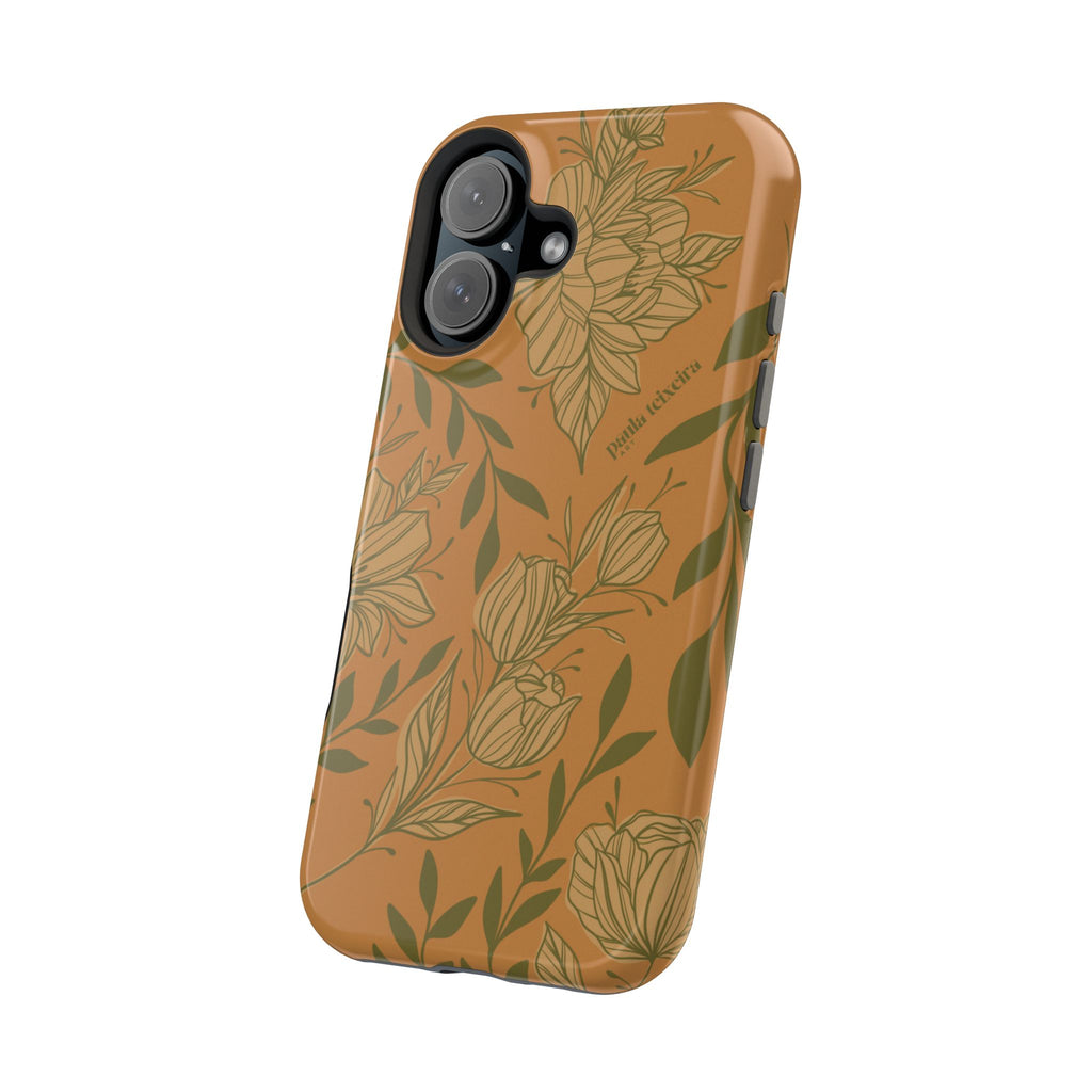Floral Impact-Resistant Magnetic Phone Case