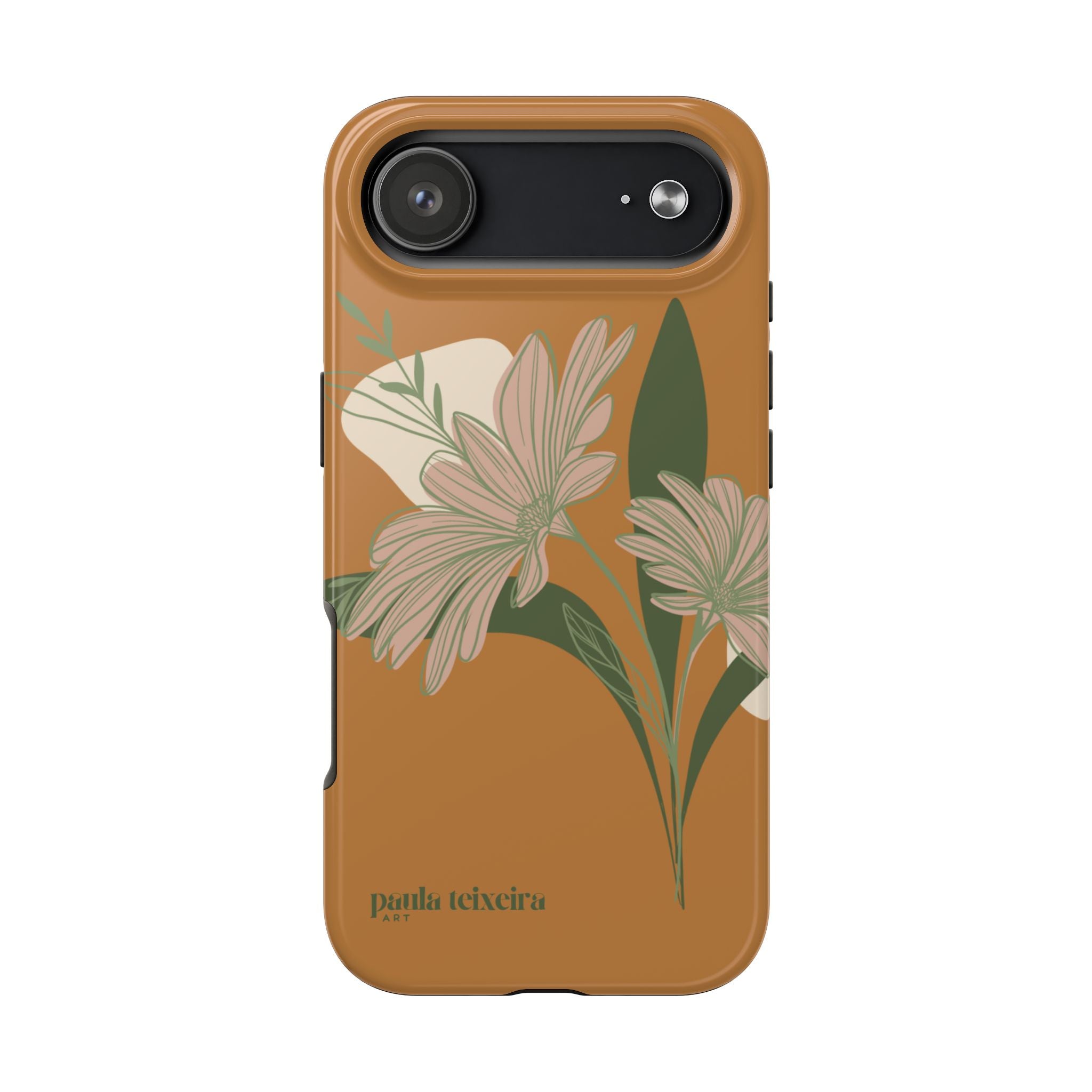 Floral Tough Phone Case - Durable Protection with Elegant Design