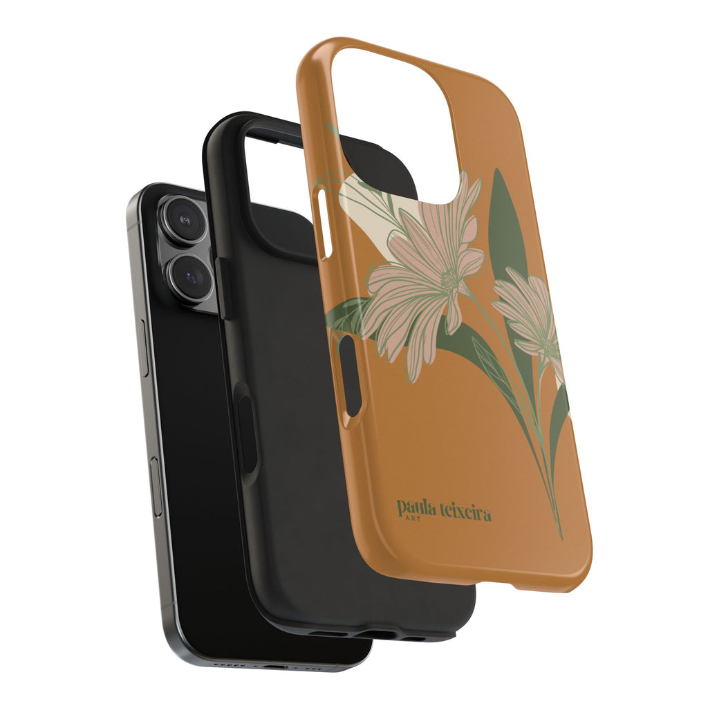 Floral Tough Phone Case - Durable Protection with Elegant Design