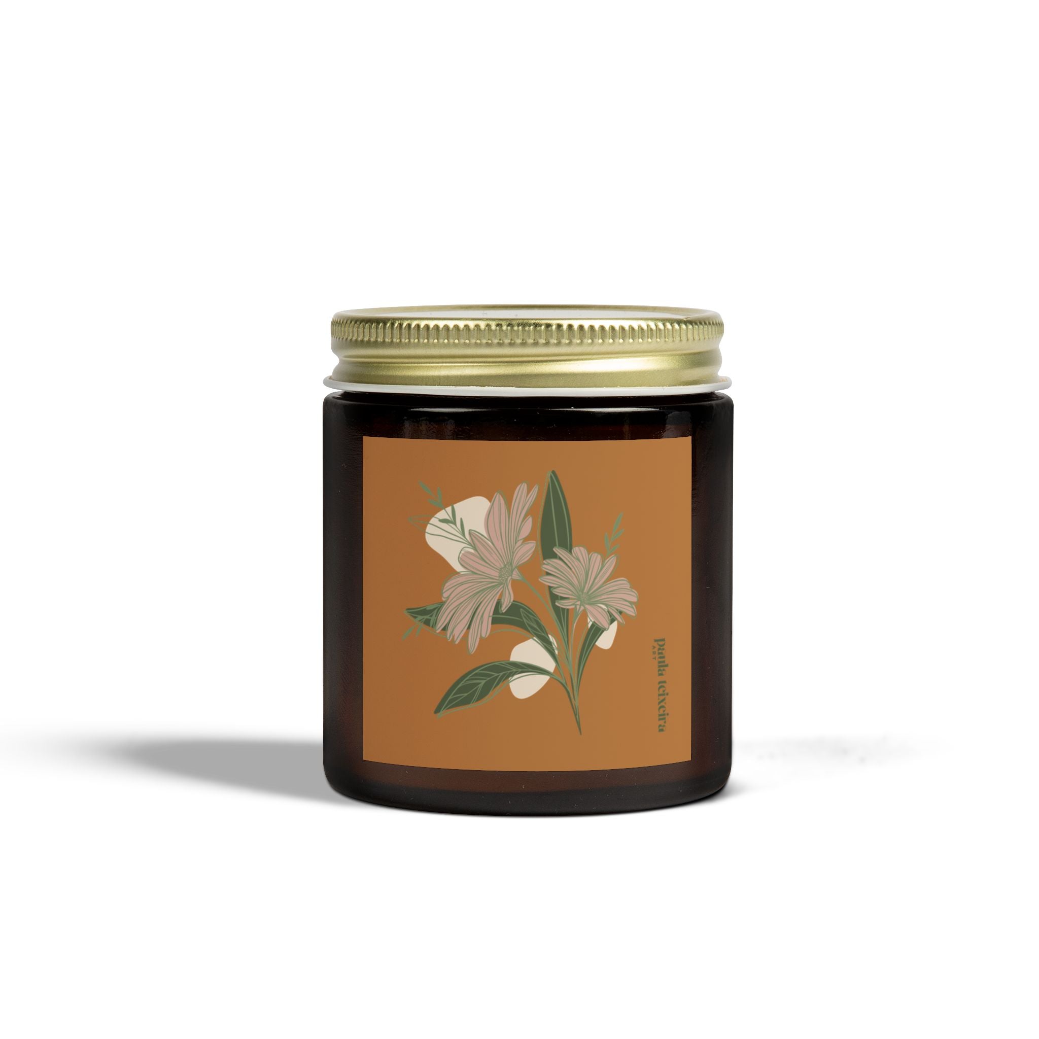 Floral Scented Candles - Coconut Apricot Wax (4oz & 9oz)