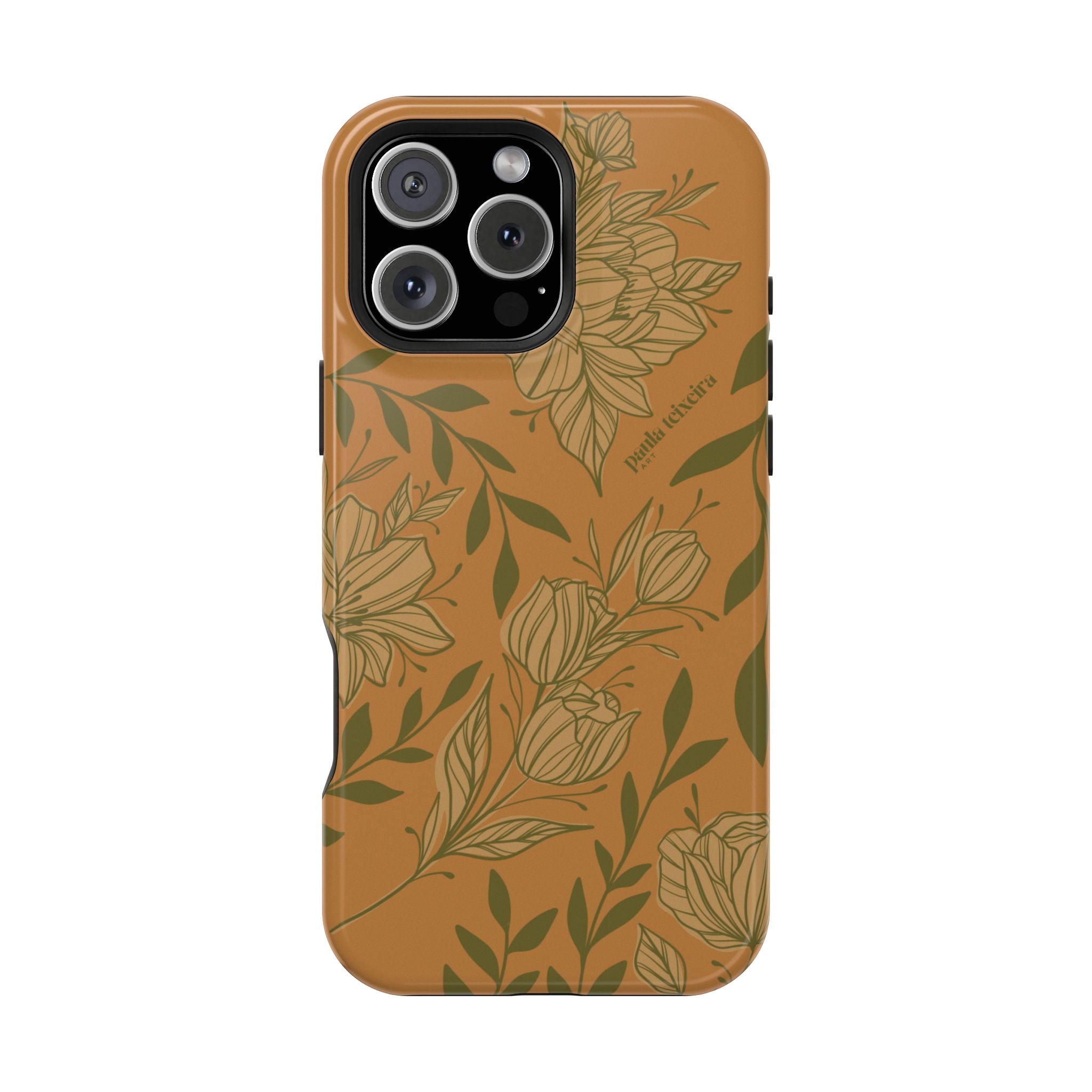 Floral Impact-Resistant Magnetic Phone Case