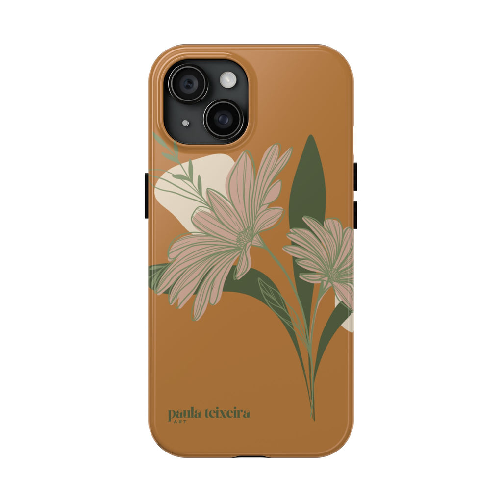 Floral Tough Phone Case - Durable Protection with Elegant Design