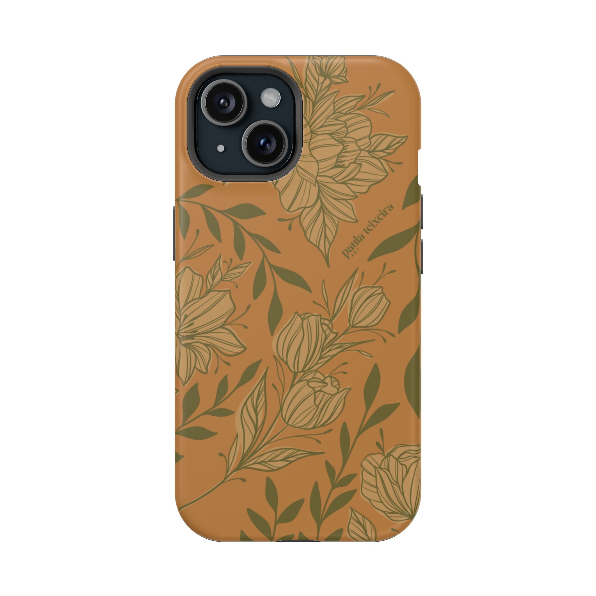 Floral Impact-Resistant Magnetic Phone Case