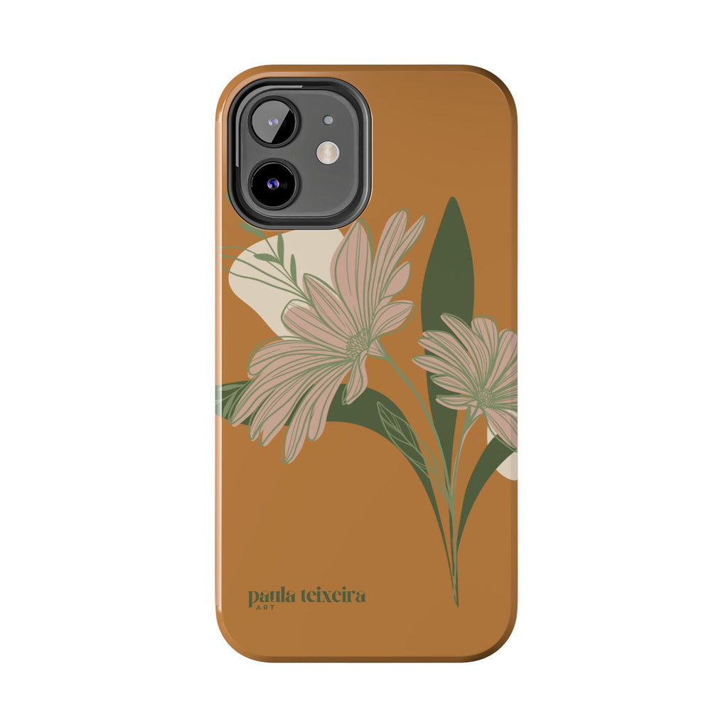 Floral Tough Phone Case - Durable Protection with Elegant Design