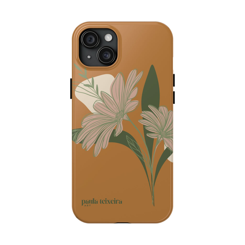 Floral Tough Phone Case - Durable Protection with Elegant Design