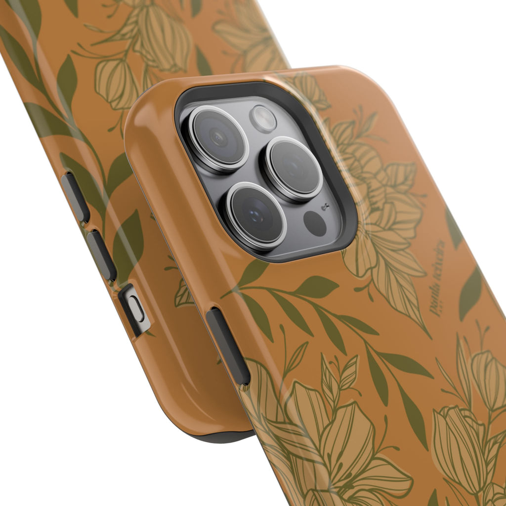 Floral Impact-Resistant Magnetic Phone Case