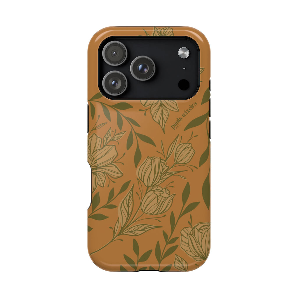Floral Impact-Resistant Magnetic Phone Case