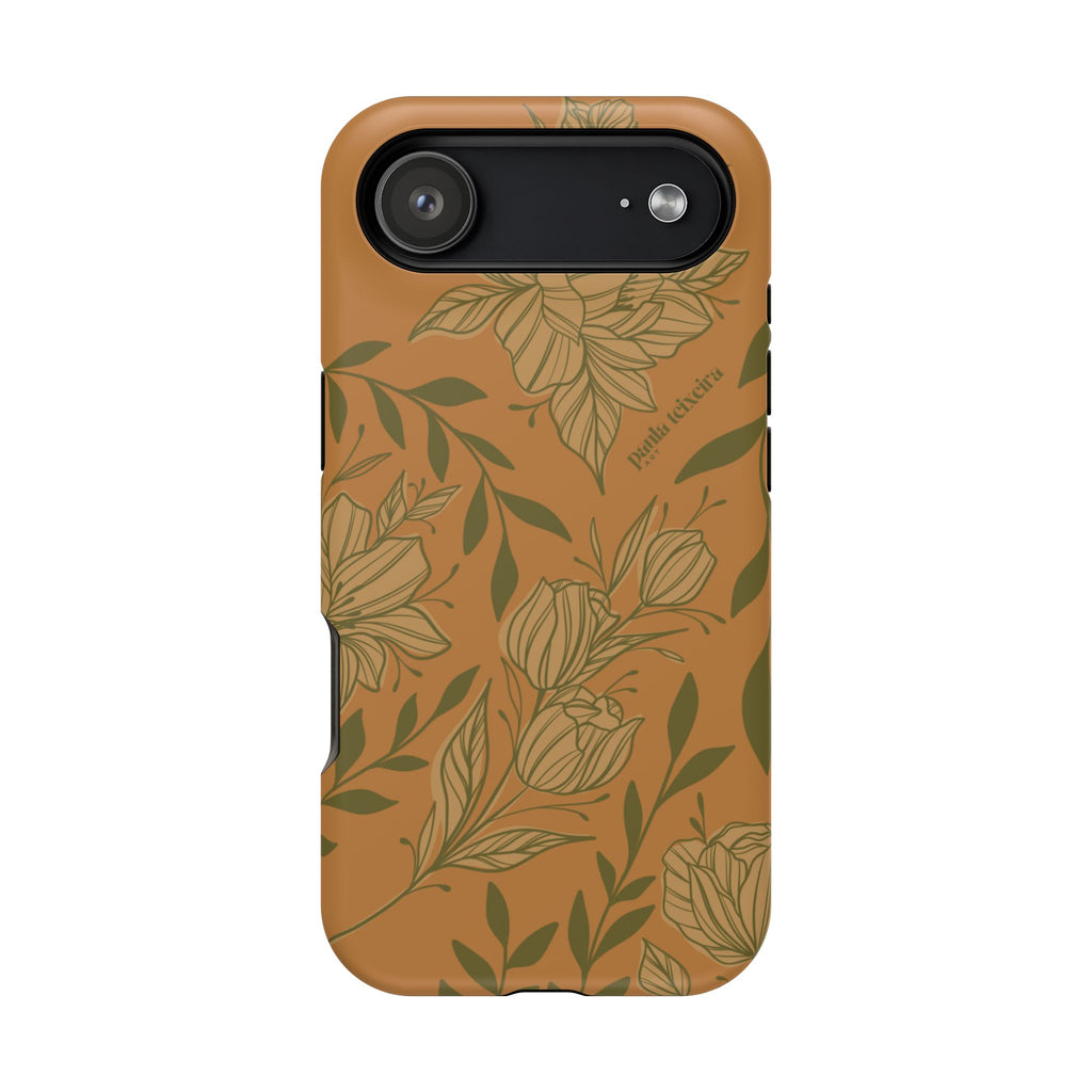 Floral Impact-Resistant Magnetic Phone Case
