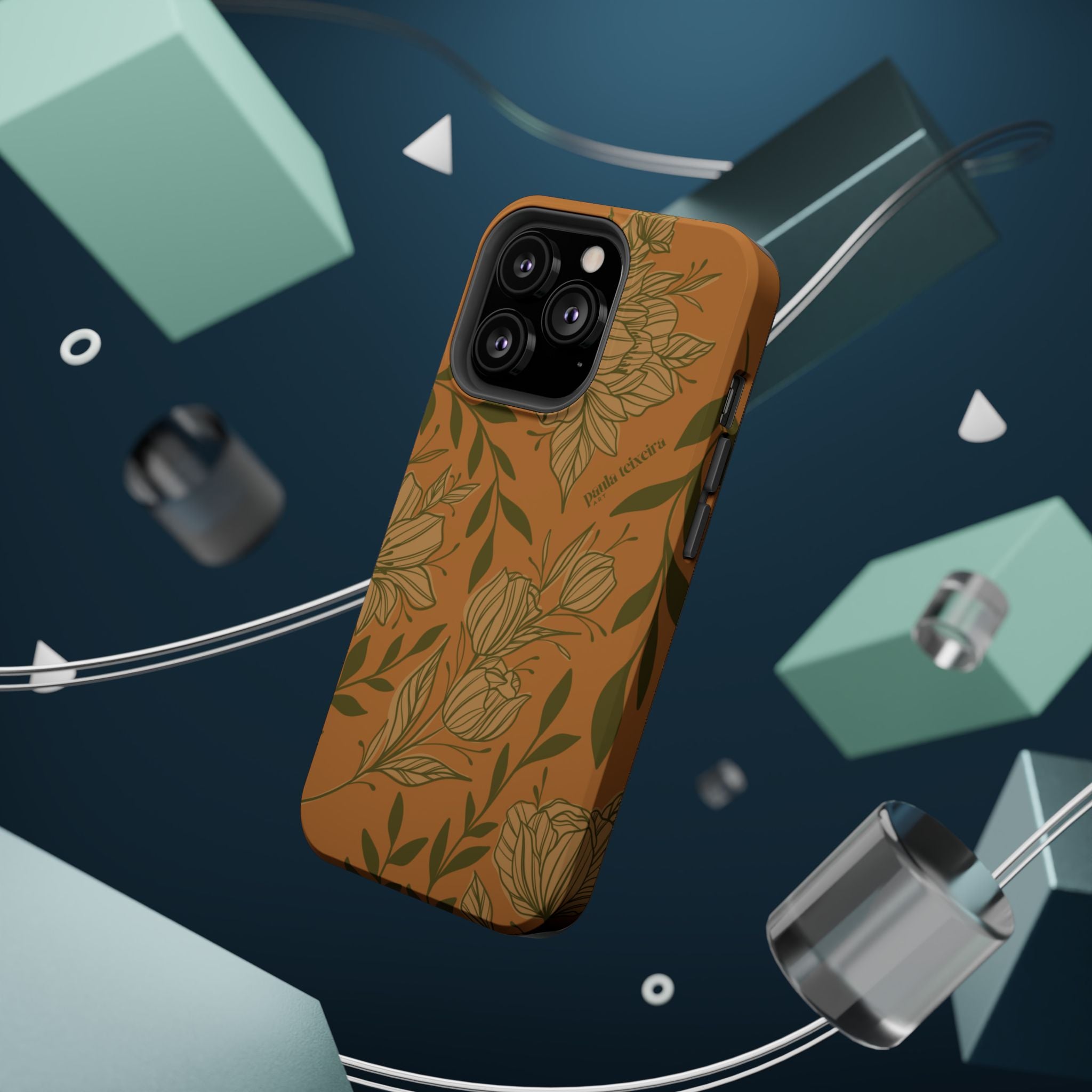 Floral Impact-Resistant Magnetic Phone Case