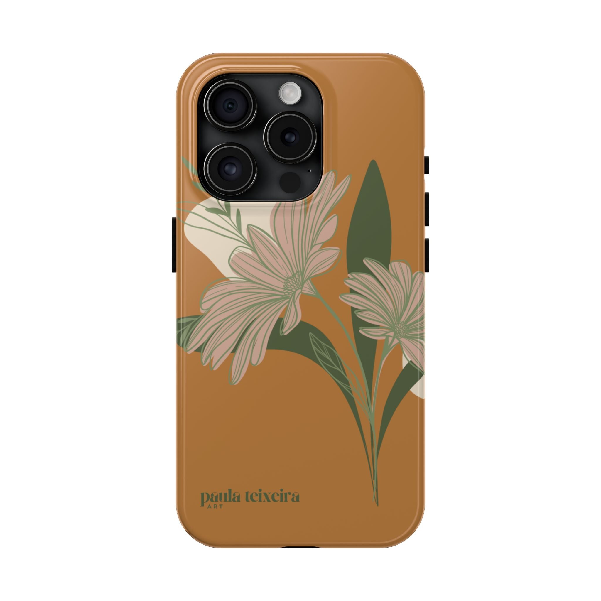 Floral Tough Phone Case - Durable Protection with Elegant Design