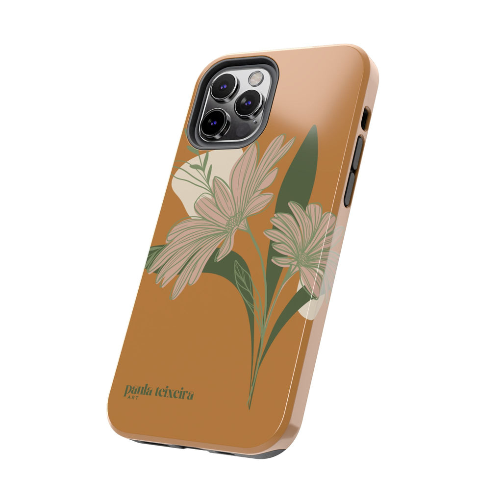 Floral Tough Phone Case - Durable Protection with Elegant Design