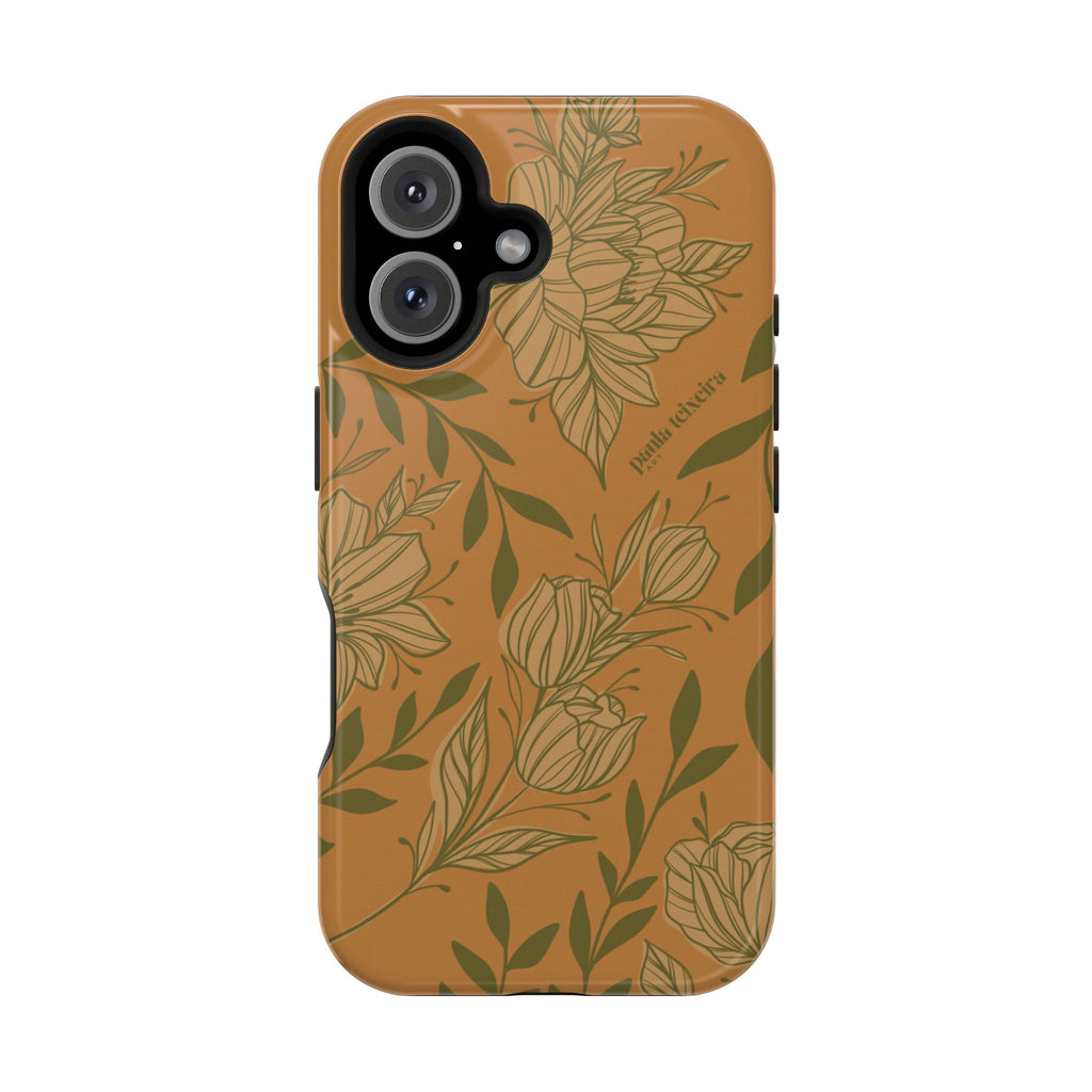Floral Impact-Resistant Magnetic Phone Case