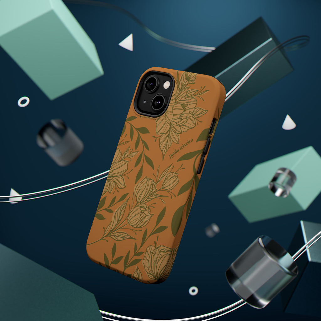 Floral Impact-Resistant Magnetic Phone Case