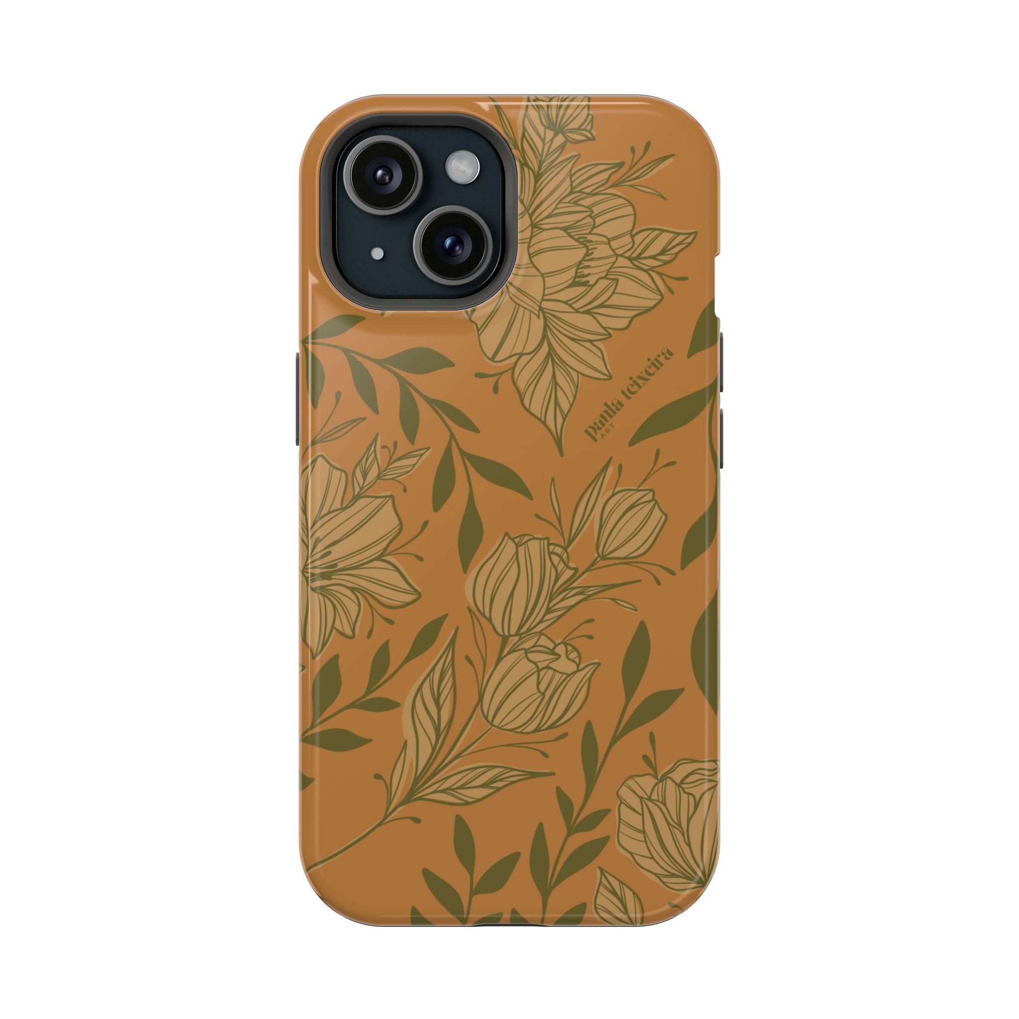 Floral Impact-Resistant Magnetic Phone Case