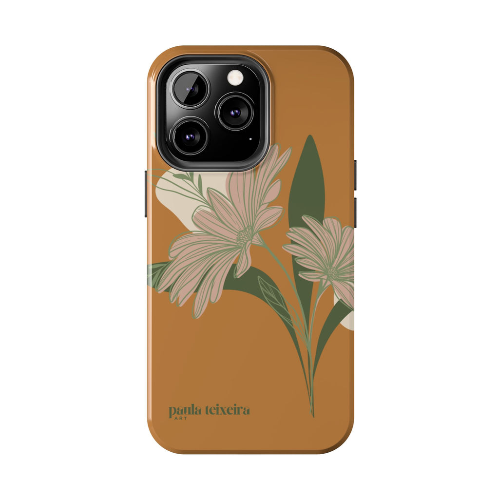 Floral Tough Phone Case - Durable Protection with Elegant Design