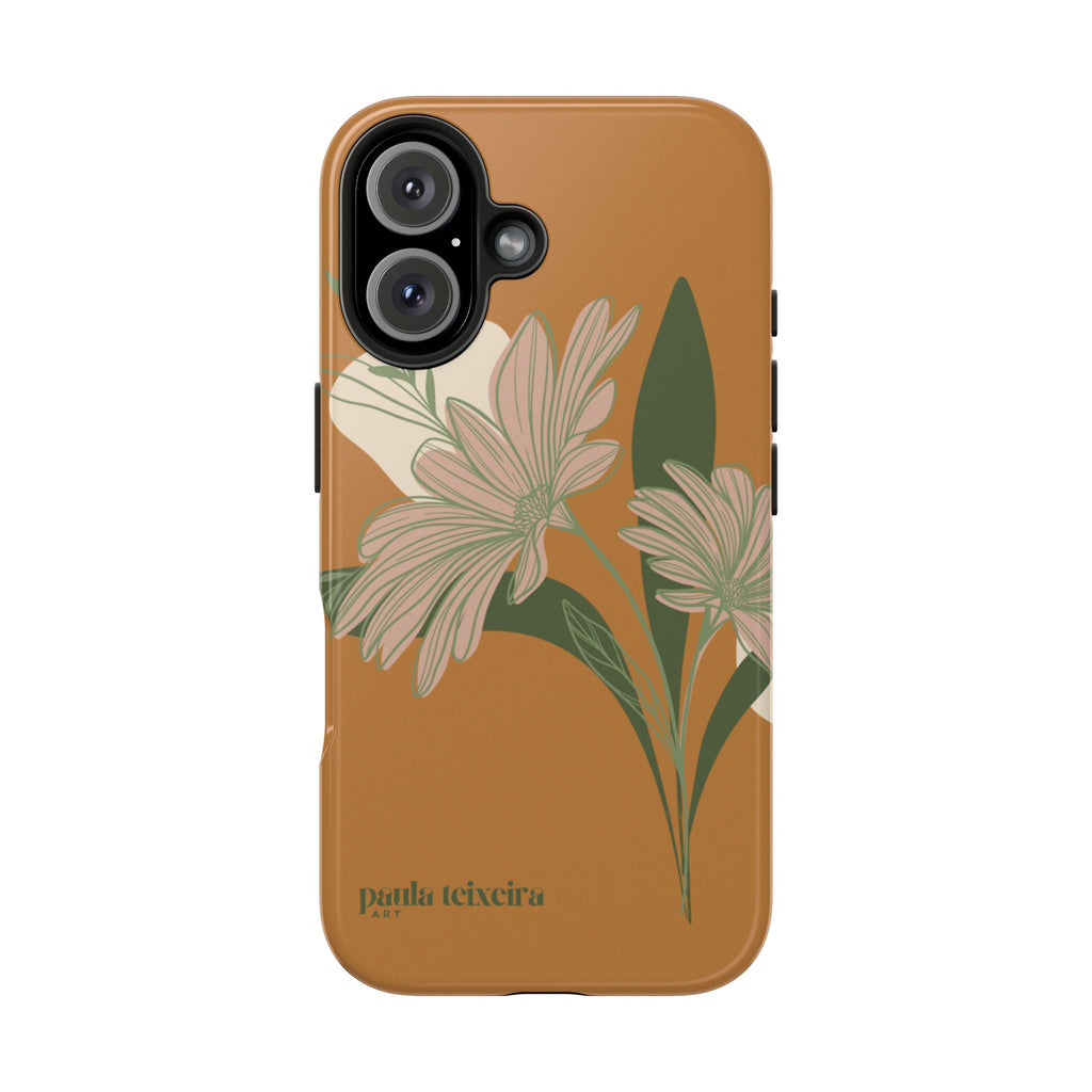 Floral Tough Phone Case - Durable Protection with Elegant Design