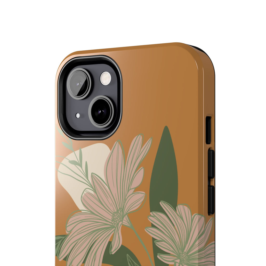 Floral Tough Phone Case - Durable Protection with Elegant Design